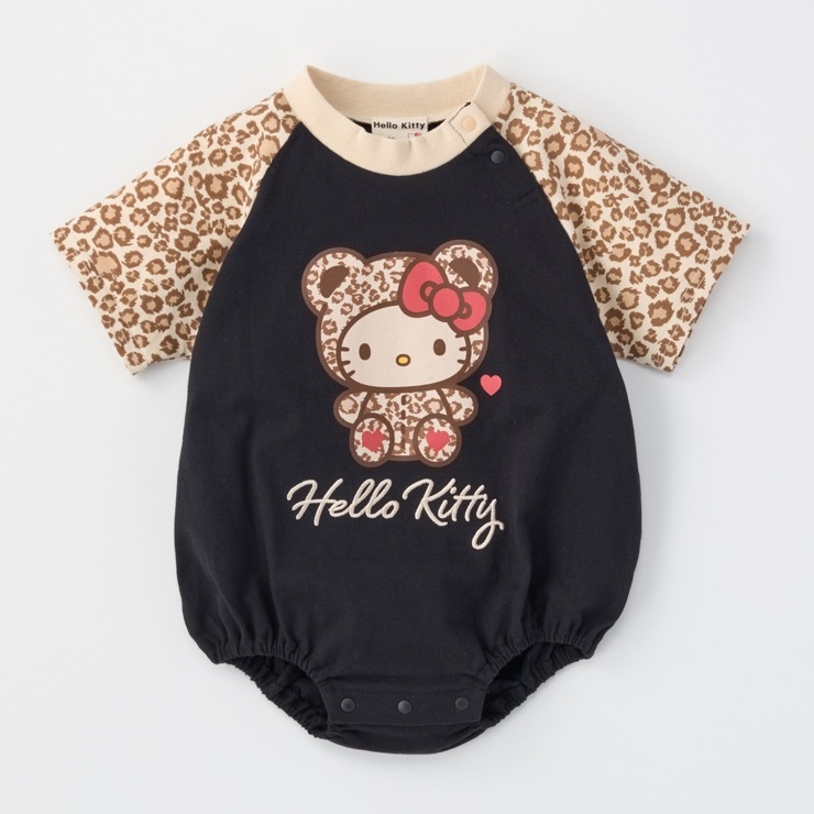 🇯🇵限量預訂 日本直送🇯🇵Hello Kitty人物印花豹紋短袖包屁衣