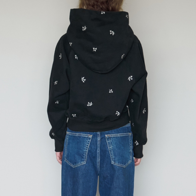 [HIBISCUS BLOOM] Bonnie Stitch Ribbon Hoodie