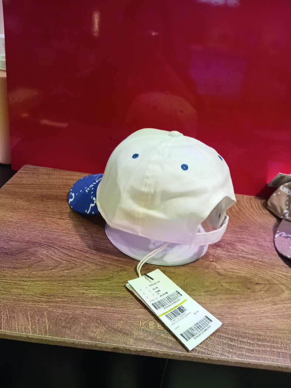 $168頂。韓國直送。韓國潮牌專門店/免稅店 MONOGRAM CAP提花棒球 男女同款EU021