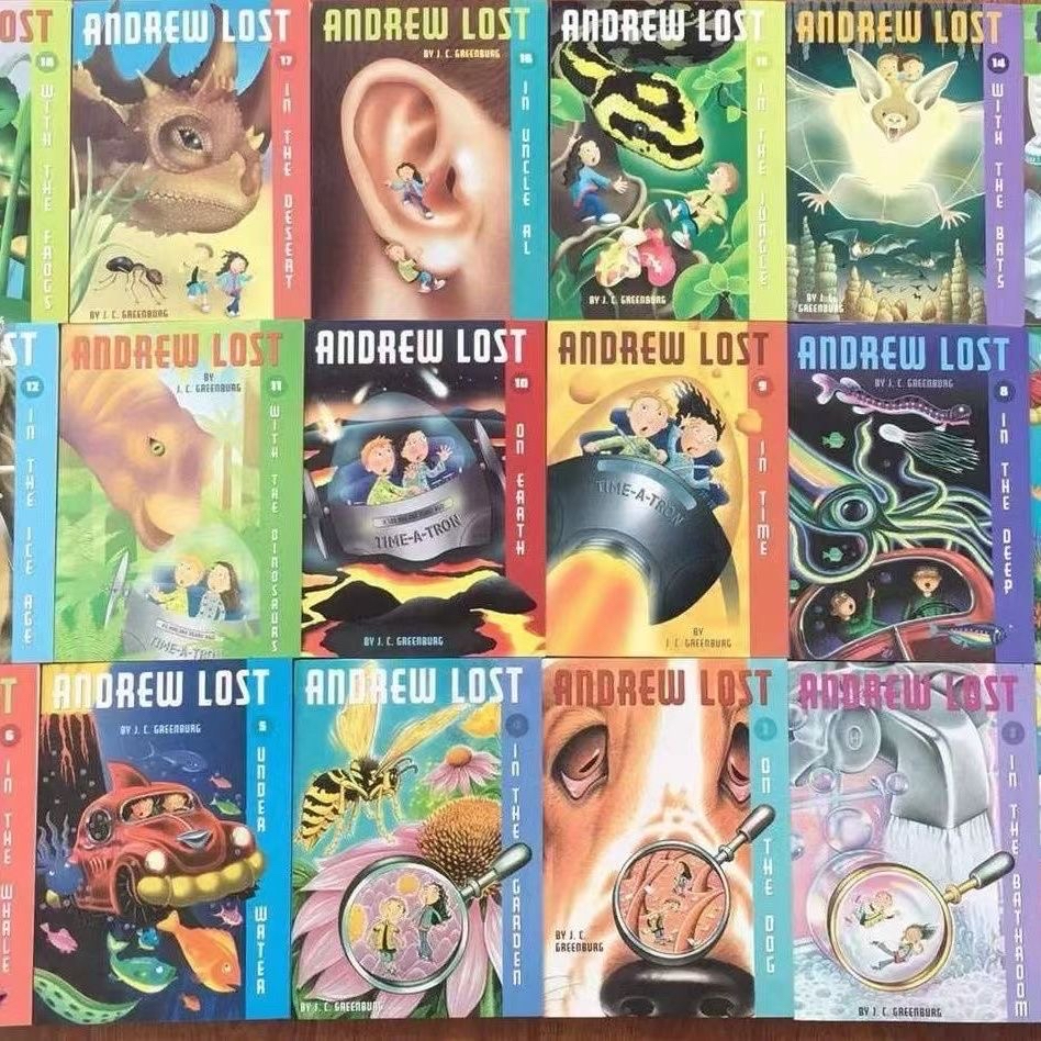 美國小學推薦Andrew Lost 微觀世界18冊英文青少年科學科普小百科送音頻全套