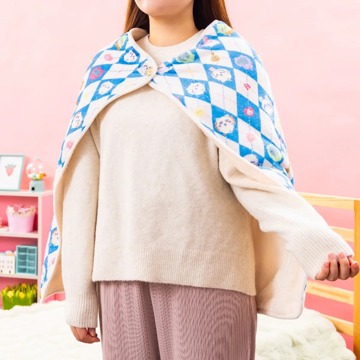🌸 【預訂】3-Way Blanket - Chiikawa 9/10 新品