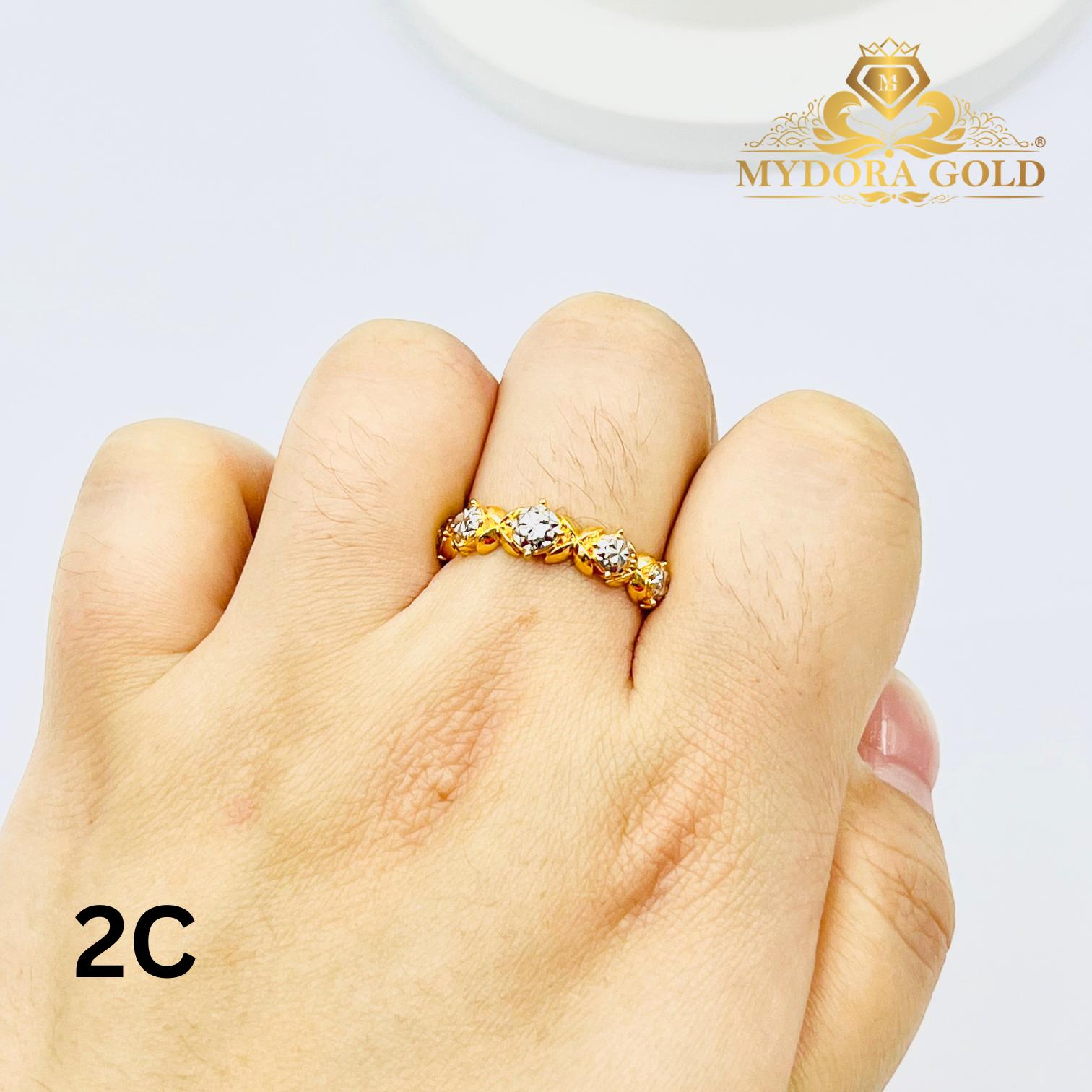 MYDORA Cincin Diamond Cut (5G) l EMAS 916/22K