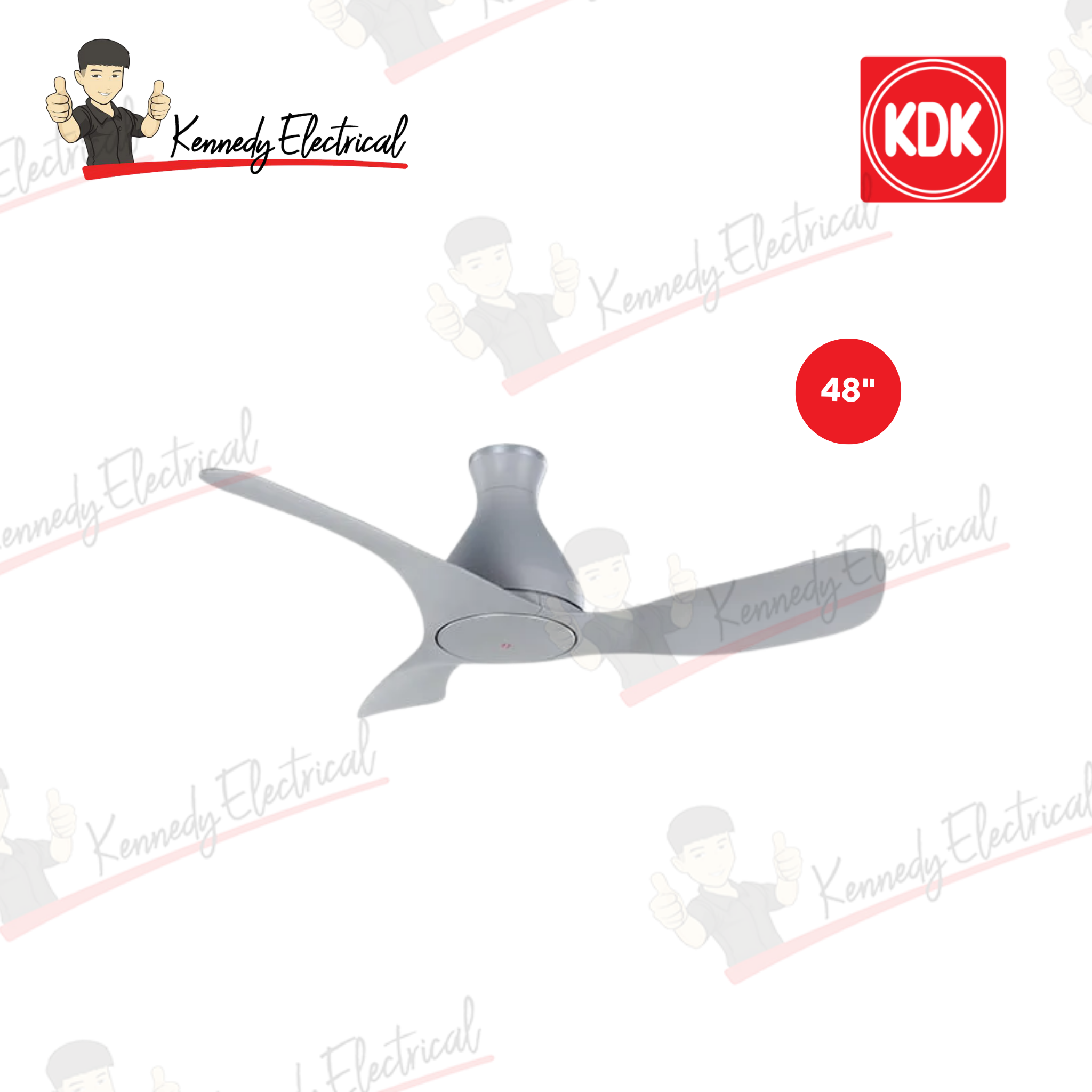 KDK 48" Ceiling Fan WiFi DC Motor (K12YC)
