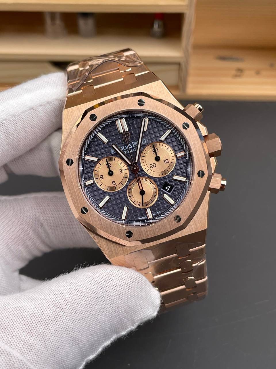 🚀皇家橡树26331OR 玫金蓝盘/41mm/4801机💯