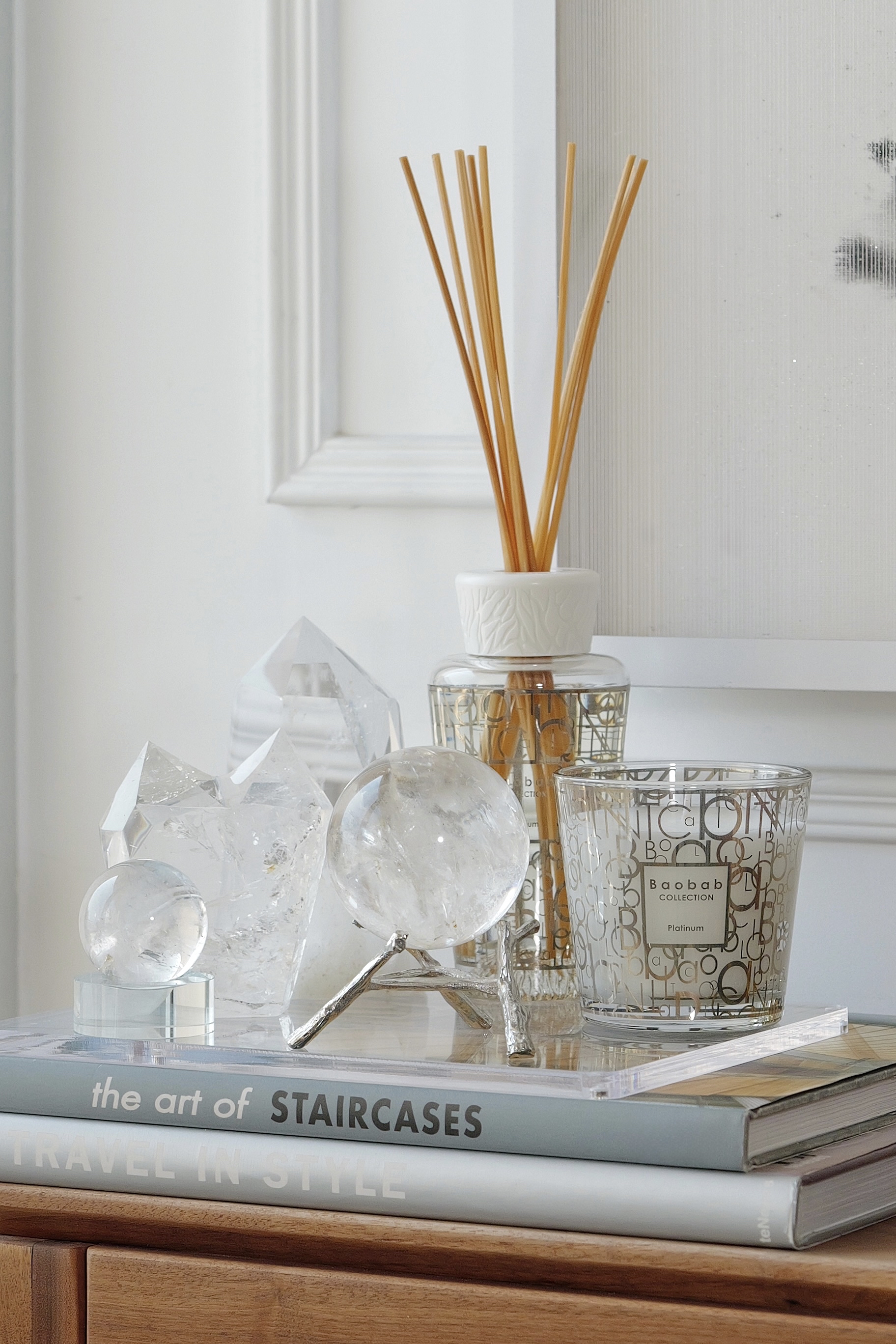 ༒6.95cm白水晶球༒ CQ.6AC5AGA88-RA10*1A8