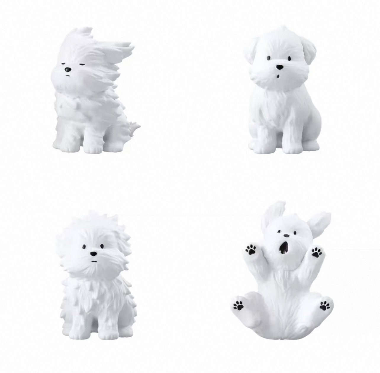 【11月預購】BANDAI - yeye moonge小白狗公仔 扭蛋 (全 4 種)