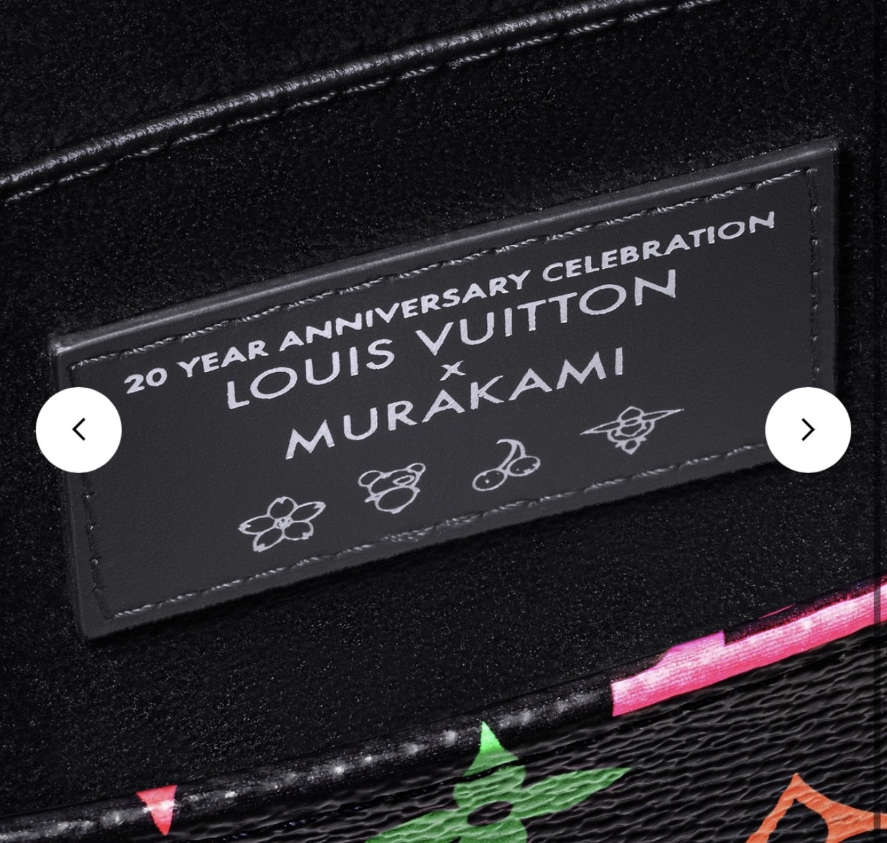 Louis Vuitton 村上隆限量版三彩黑手提包