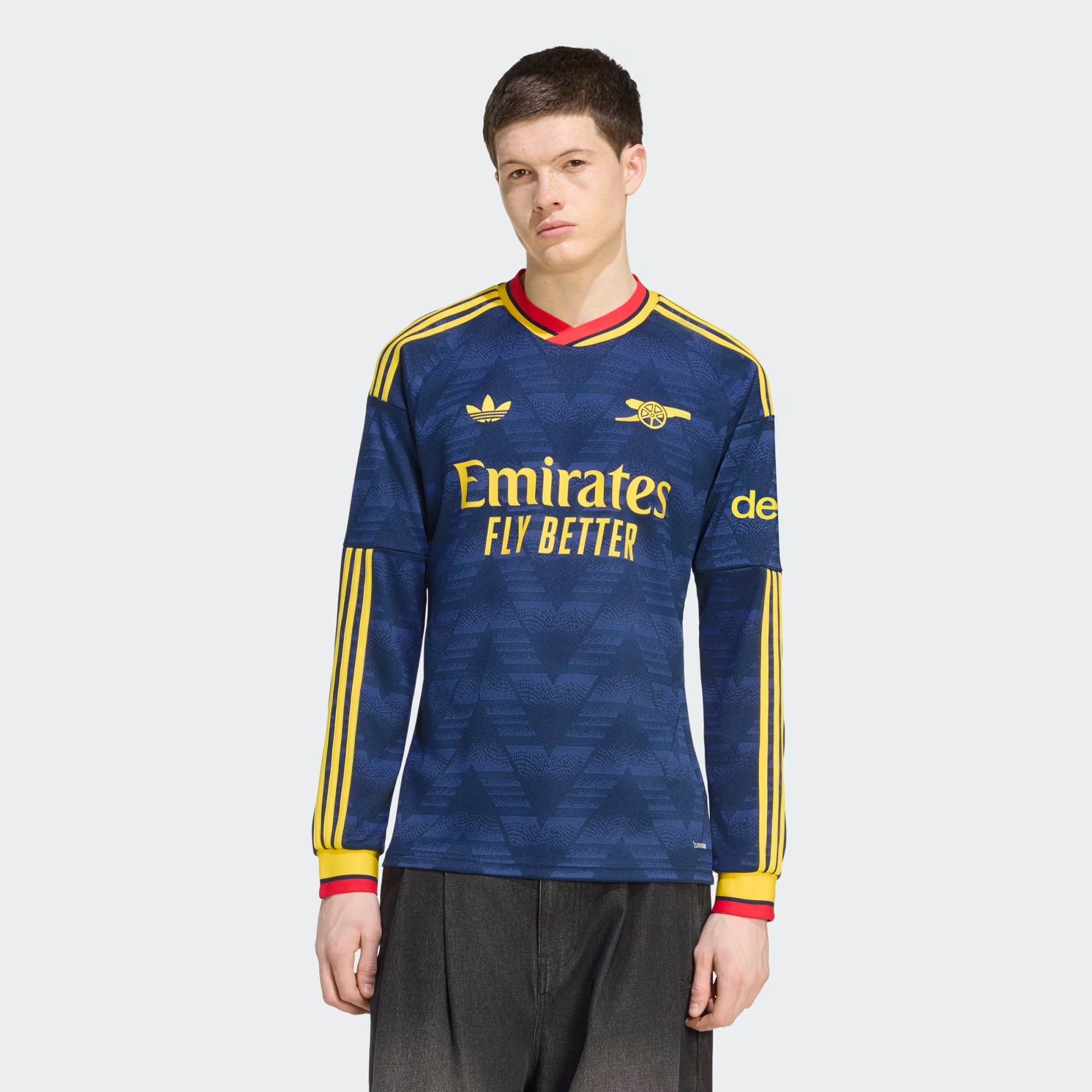 🍌重溫經典香蕉傳奇 Adidas Arsenal 阿仙奴 2026-27 作客長袖球迷版球衣 (可加印字章) KB9938