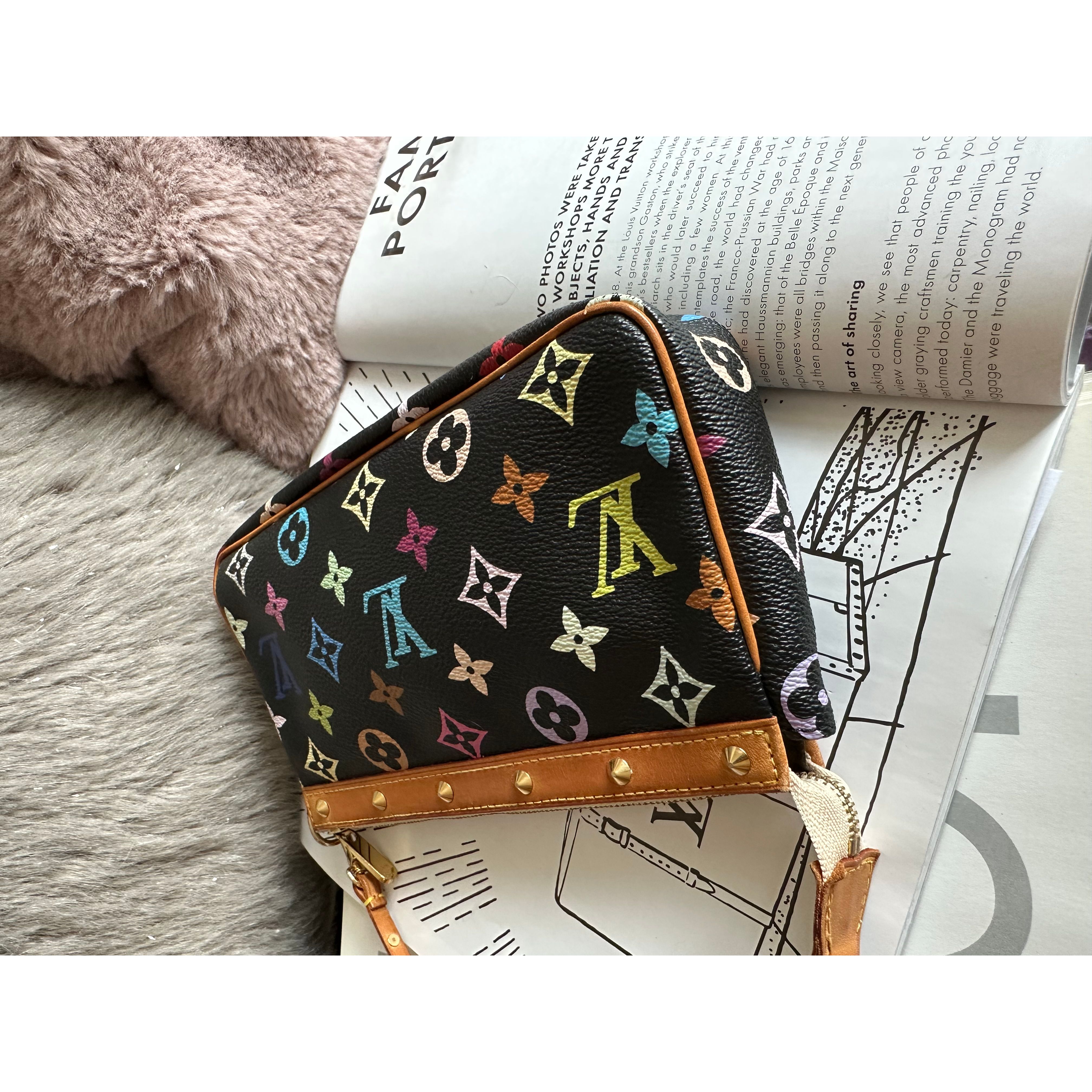 美品louis vuitton lv xtakashi murakami 村上隆pochette shoulder bag