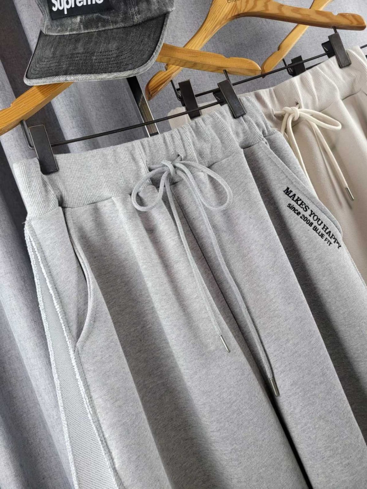 👟【顯瘦神褲】側邊拼接闊腳寬鬆長褲