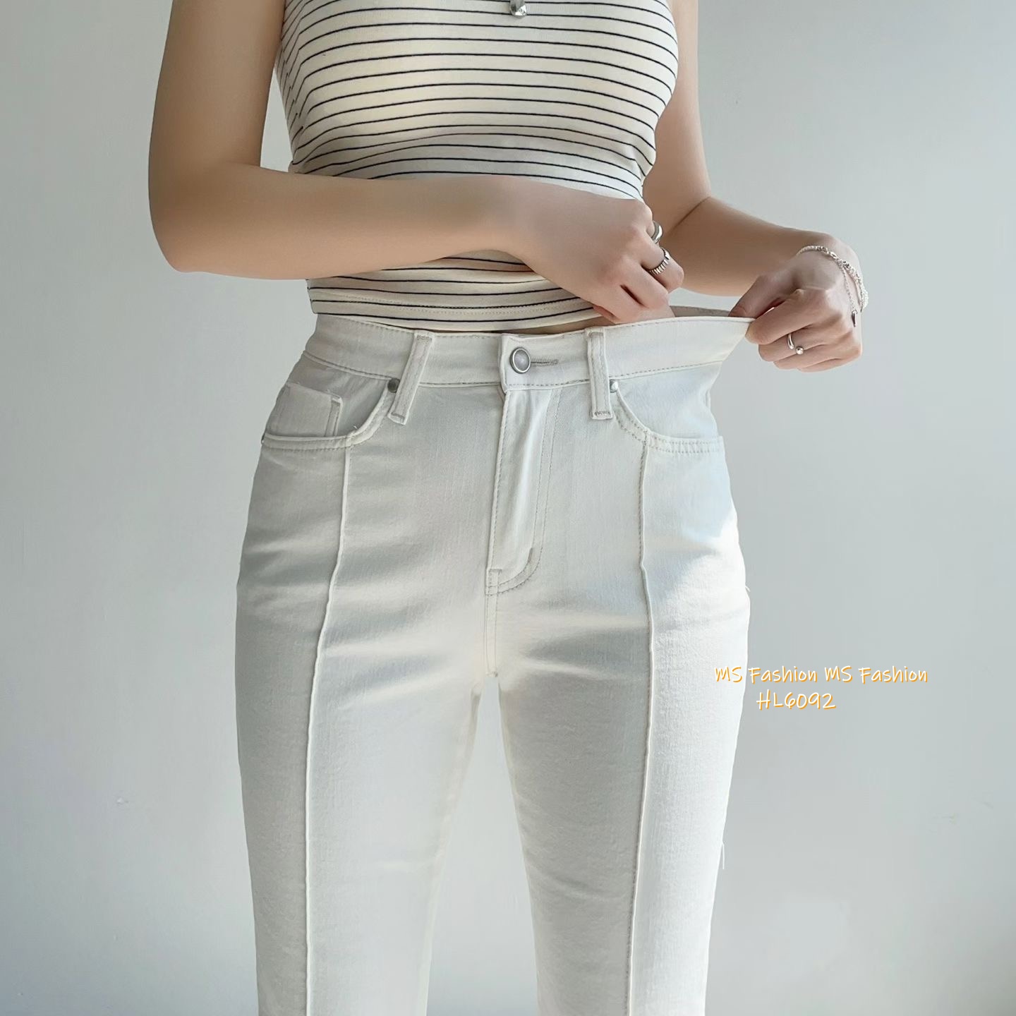 HL6092 韓國🌼Howluk立體摺線喇叭褲