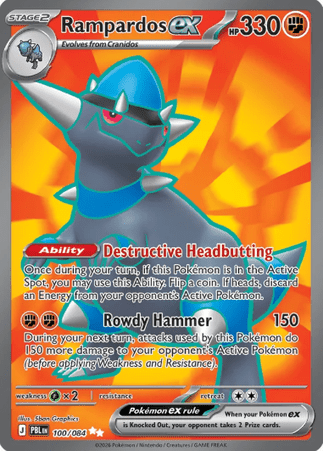 Pokemon TCG Pitch Black - Rampardos EX-100/084