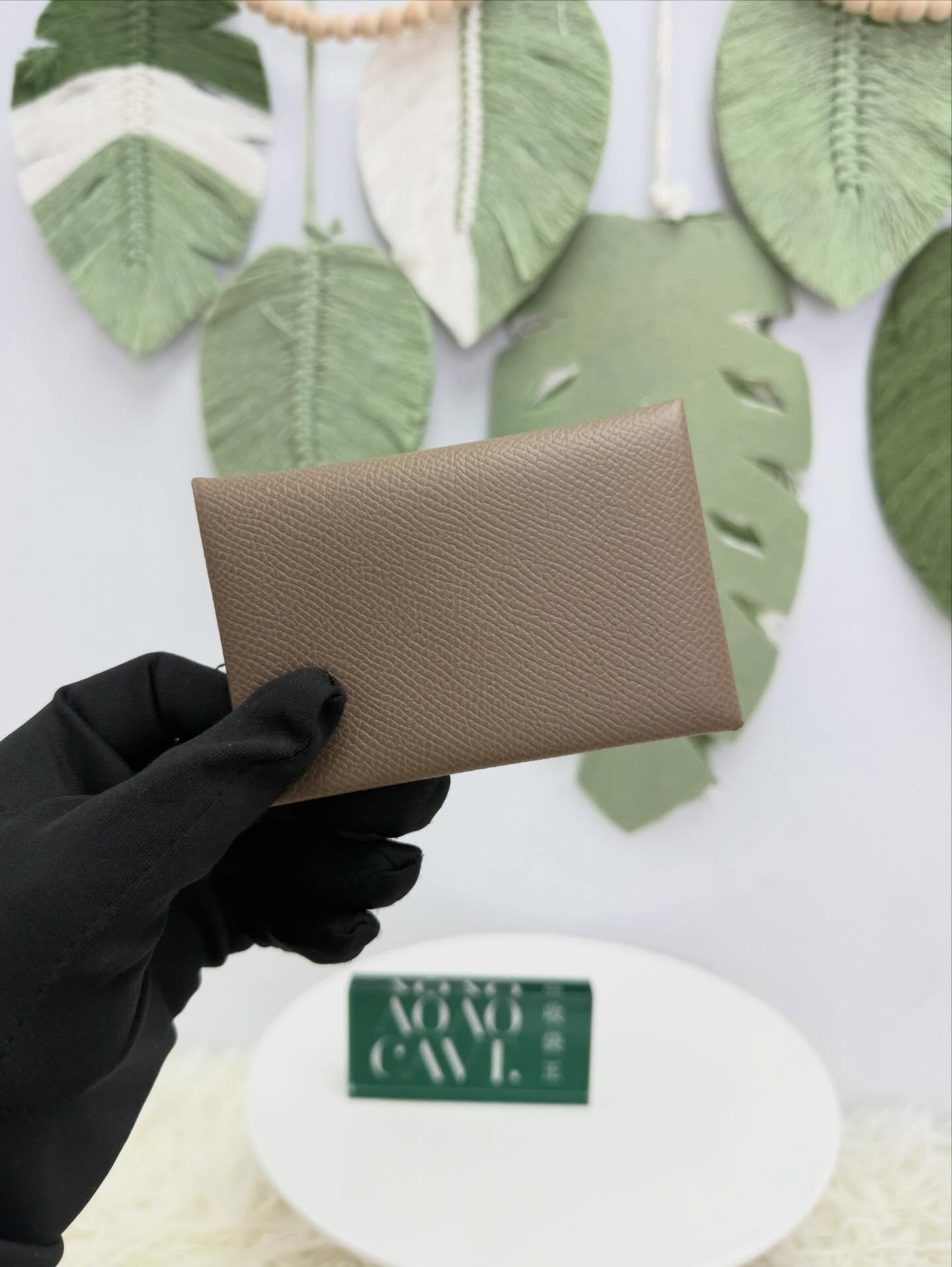 HERMES🤍PRE OWNED  對開釦式卡包🖤