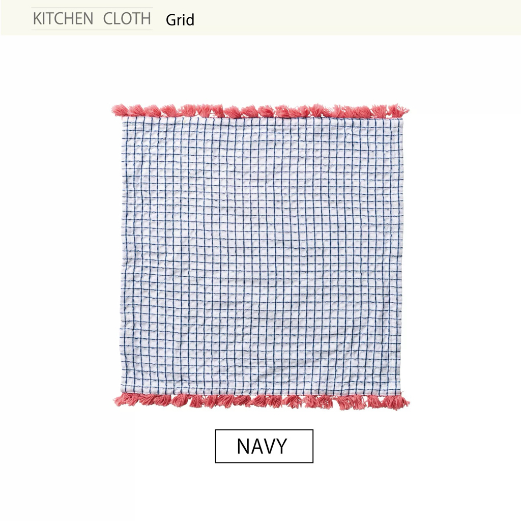 日本進口純棉格紋花朵與昆蟲竹纖維抹布