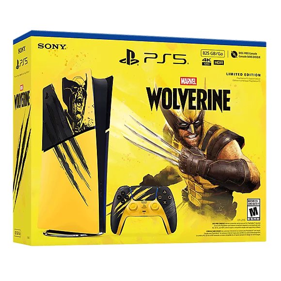 【日本版】 PlayStation®5 Digital Edition Console - Marvel’s Wolverine Battle Yellow Limited Edition (數位版本) PS5-4139