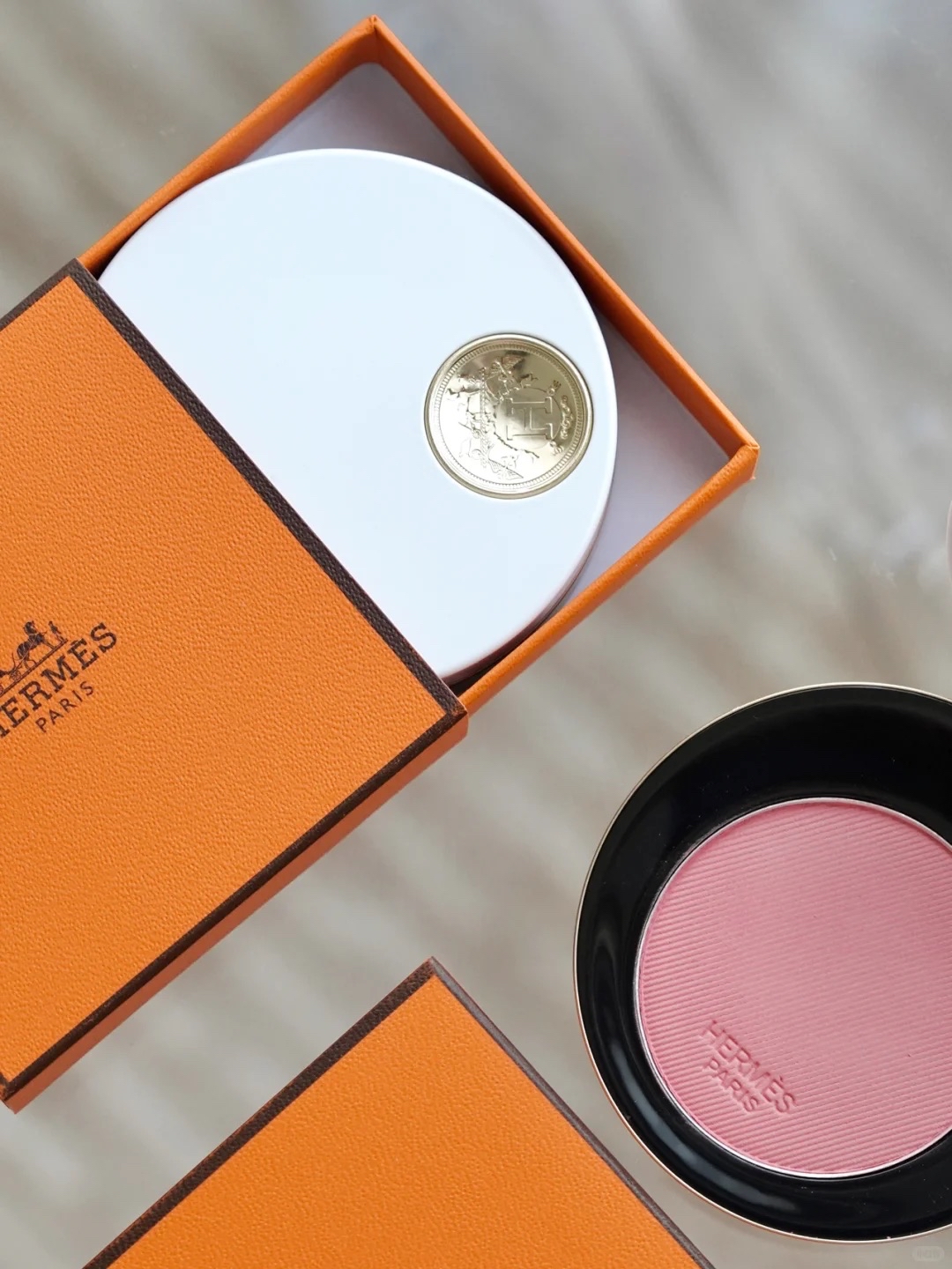 Hermes 愛馬仕 Rose Hermes, Silky blush powder 玫瑰調胭脂 #28/32/37/45