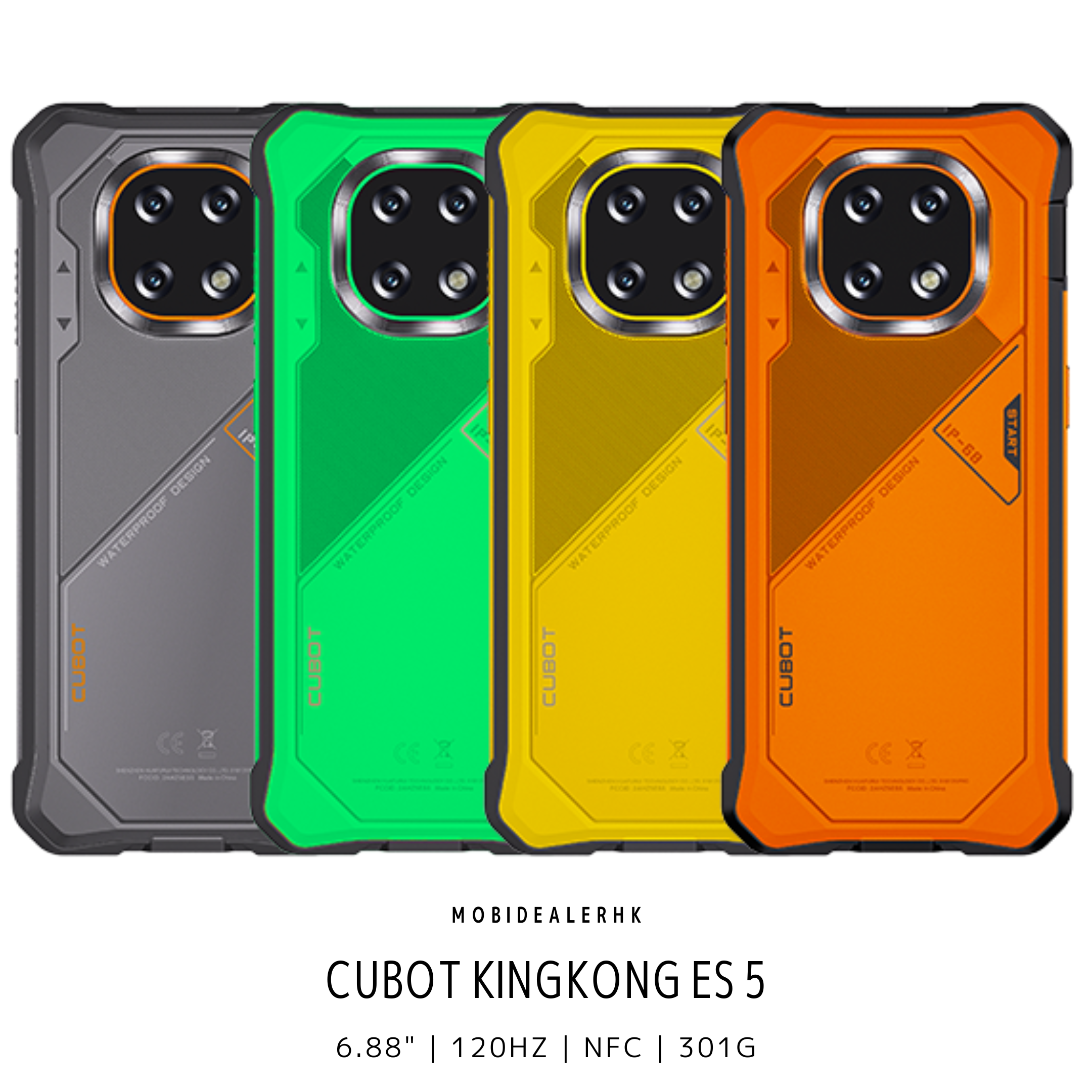 Cubot KingKong ES 5 | 4G | 三防手機 | 6.88" | 120Hz | NFC | 301g