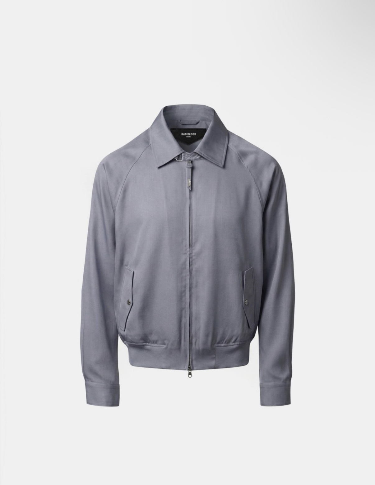 BADBLOOD  [w-jkt26-044] Contour Lightweight Bomber Shacket - Blue Gray