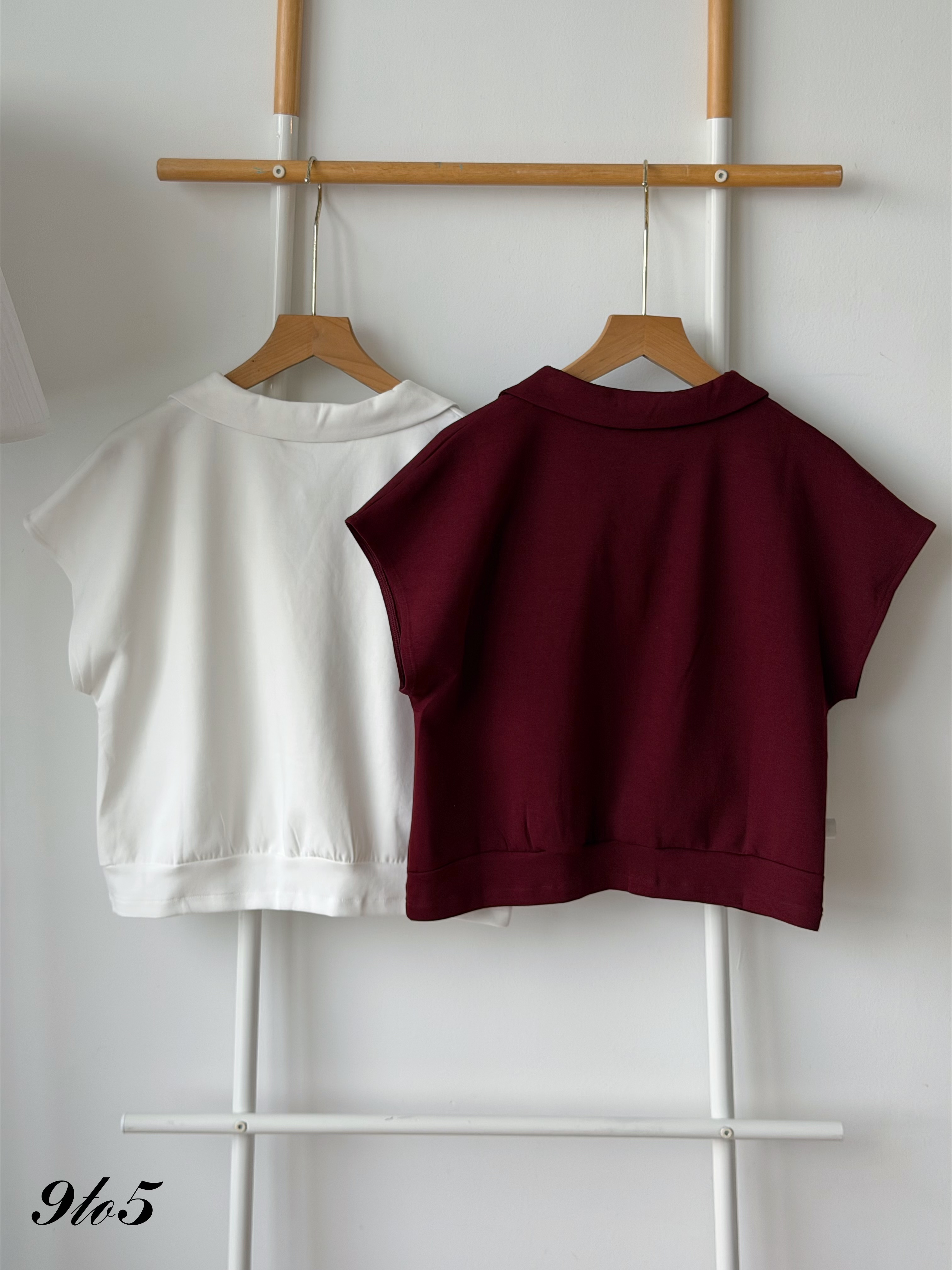 T4542 Cape Sleeve V Neck Shirt - 3 Colors 