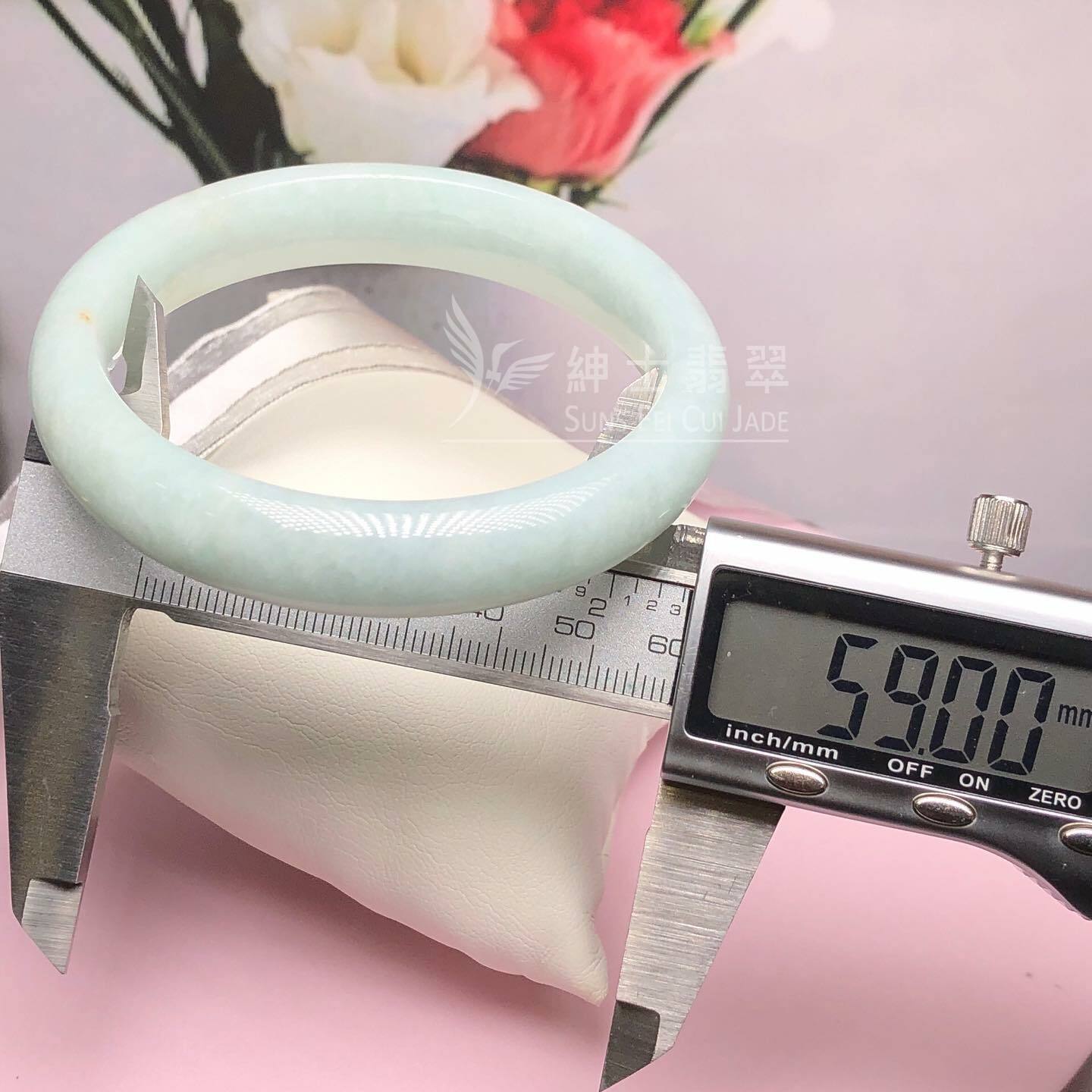 擺三橋蘋果綠福鐲59mm