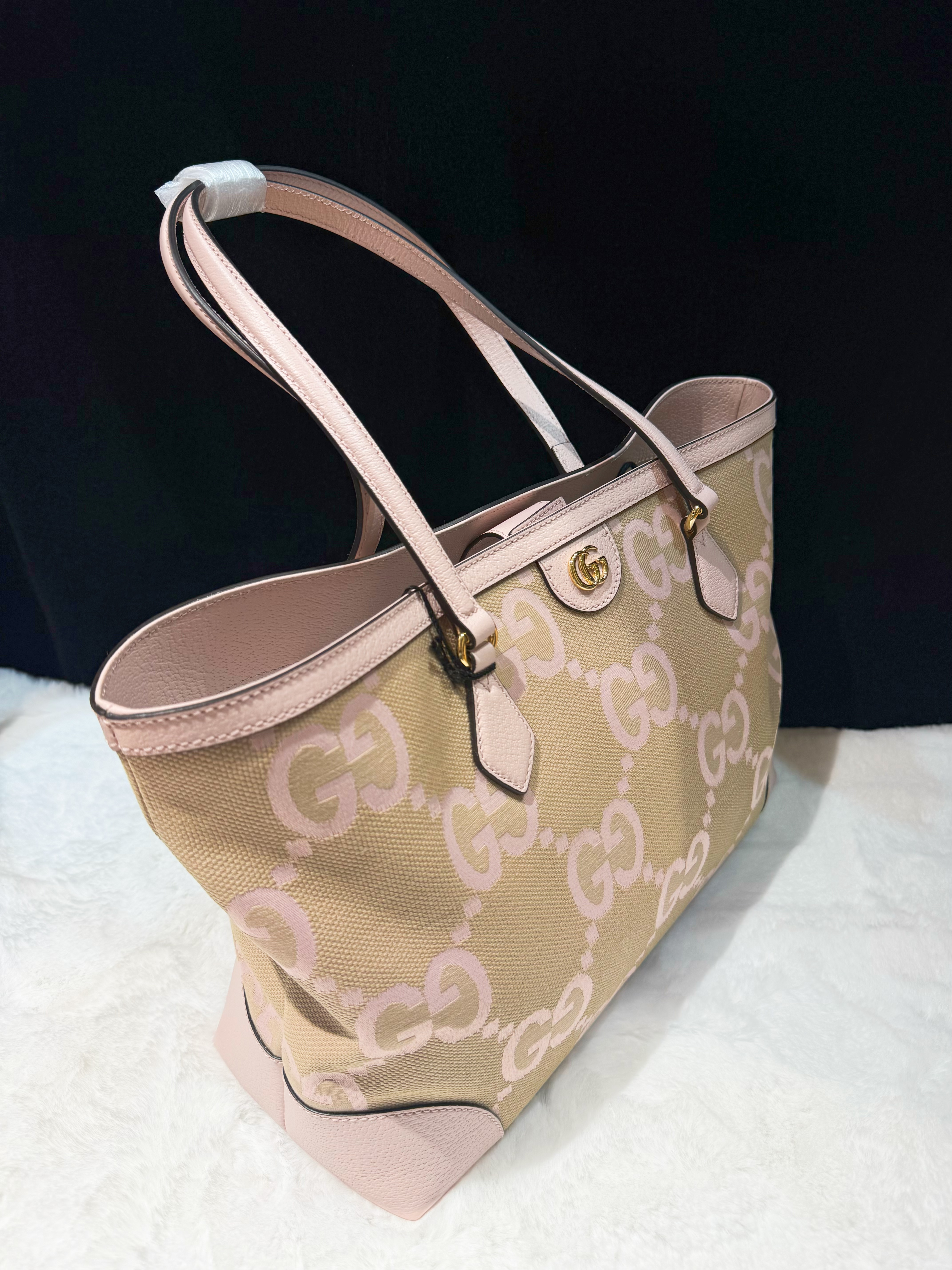 Gucci Ophidia jumbo GG tote pink