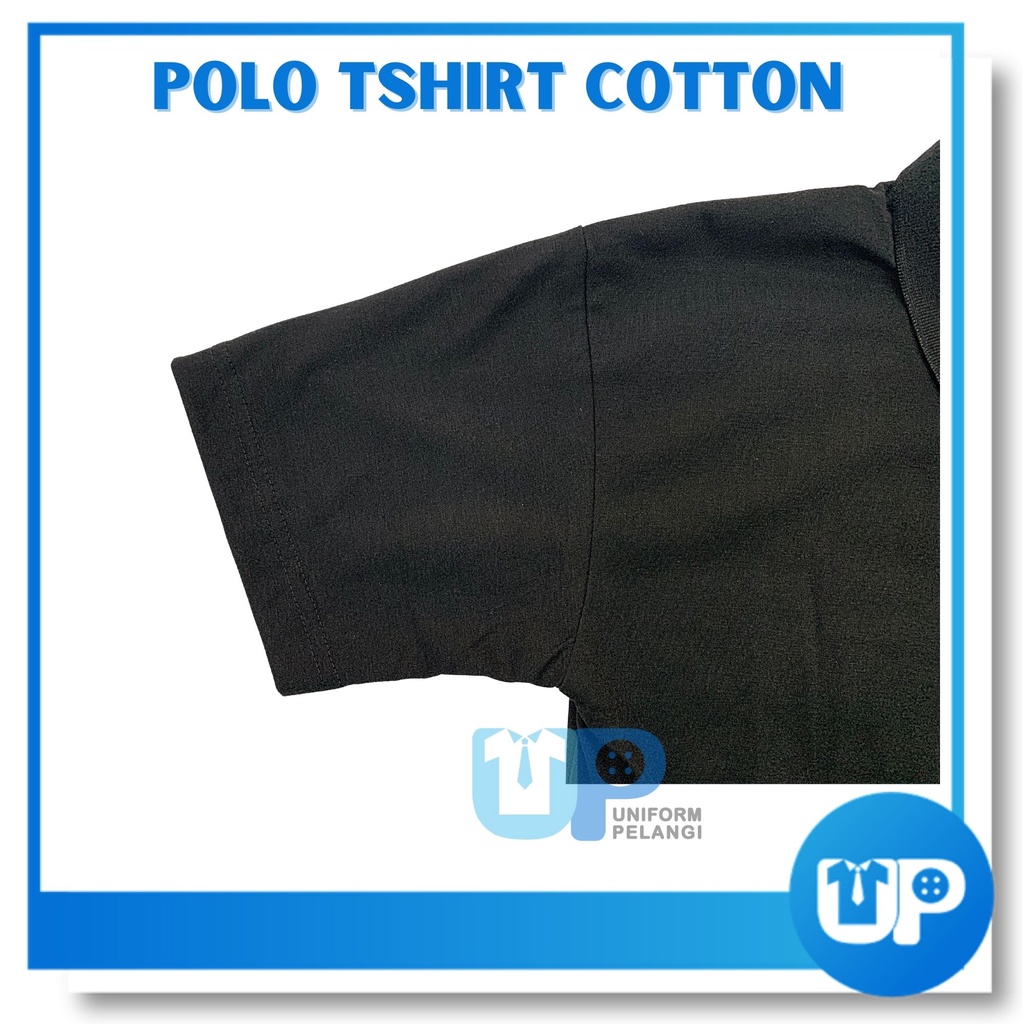 T-SHIRT Kollar Lengan Pendek & Panjang Hitam / 100% COTTON SHIRT / HIGH QUALITY BLACK T-SHIRT/ Collar T-Shirt Sleeve