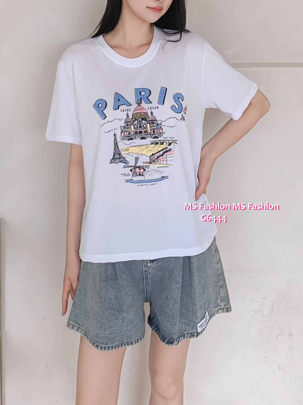 G6444 靚色靚print tee