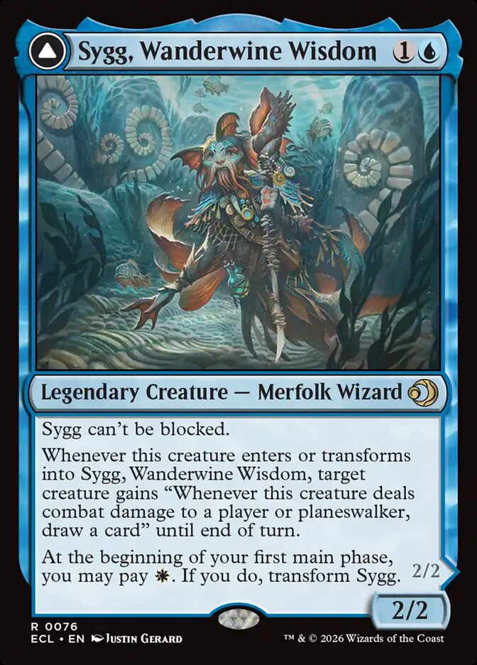 Sygg, Wanderwine Wisdom // Sygg, Wanderbrine Shield [ECL-076] [EN]