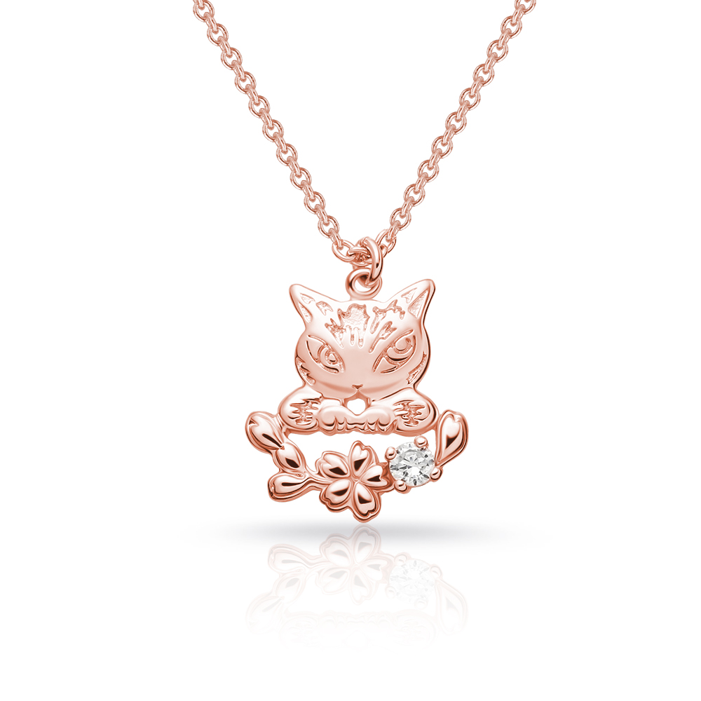 📦訂購 台灣限定 STORY 故事銀飾 經典達洋貓系列 Blossom Night 純銀頸鏈