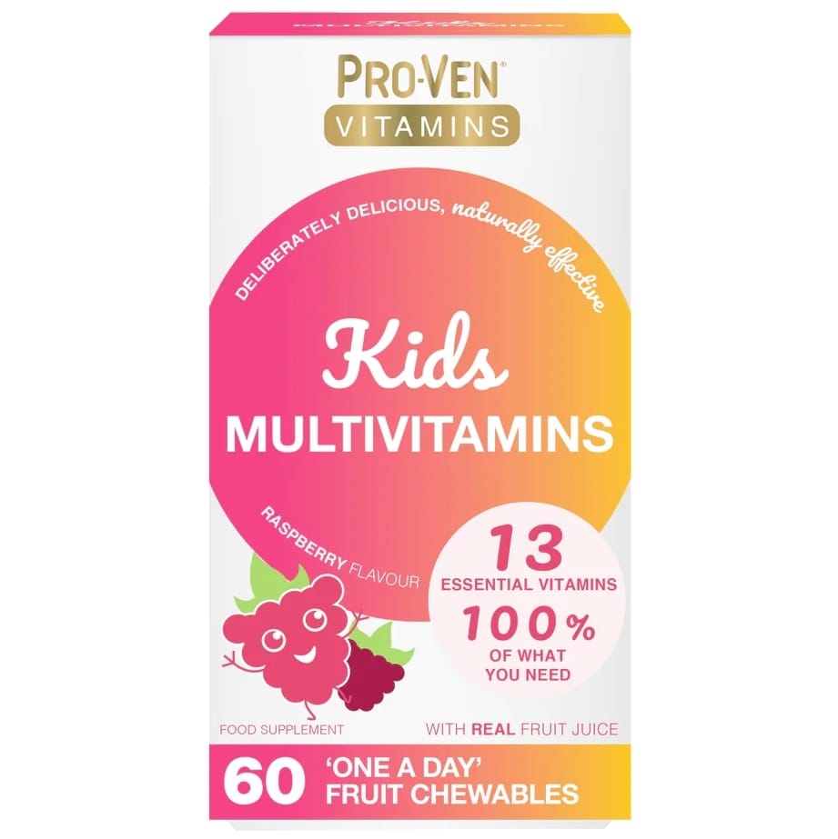 $108盒。2盒起$ 98盒。新品推薦🆕❤️‍🔥英國🇬🇧ProVen 兒童複合維生素咀嚼片60粒（一天1️⃣粒) 3歲以上❤️‍🔥