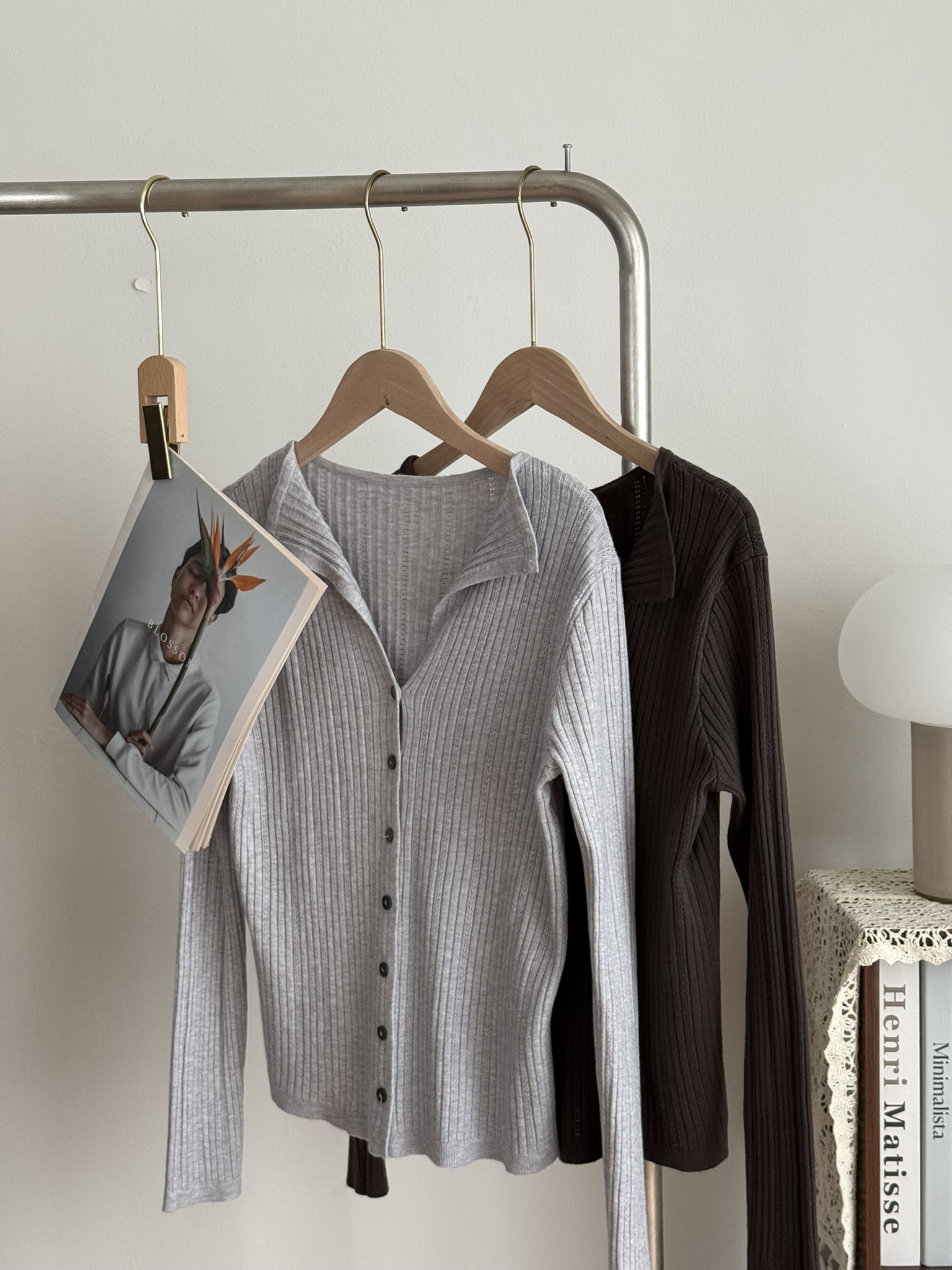 Quinn Knitted Cardigan | Grey