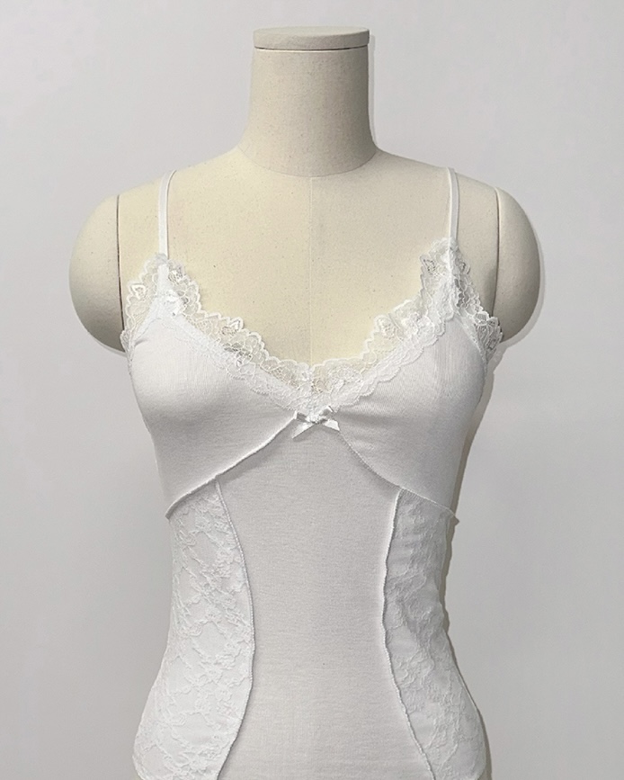 Lace-Trim Paneled Cami