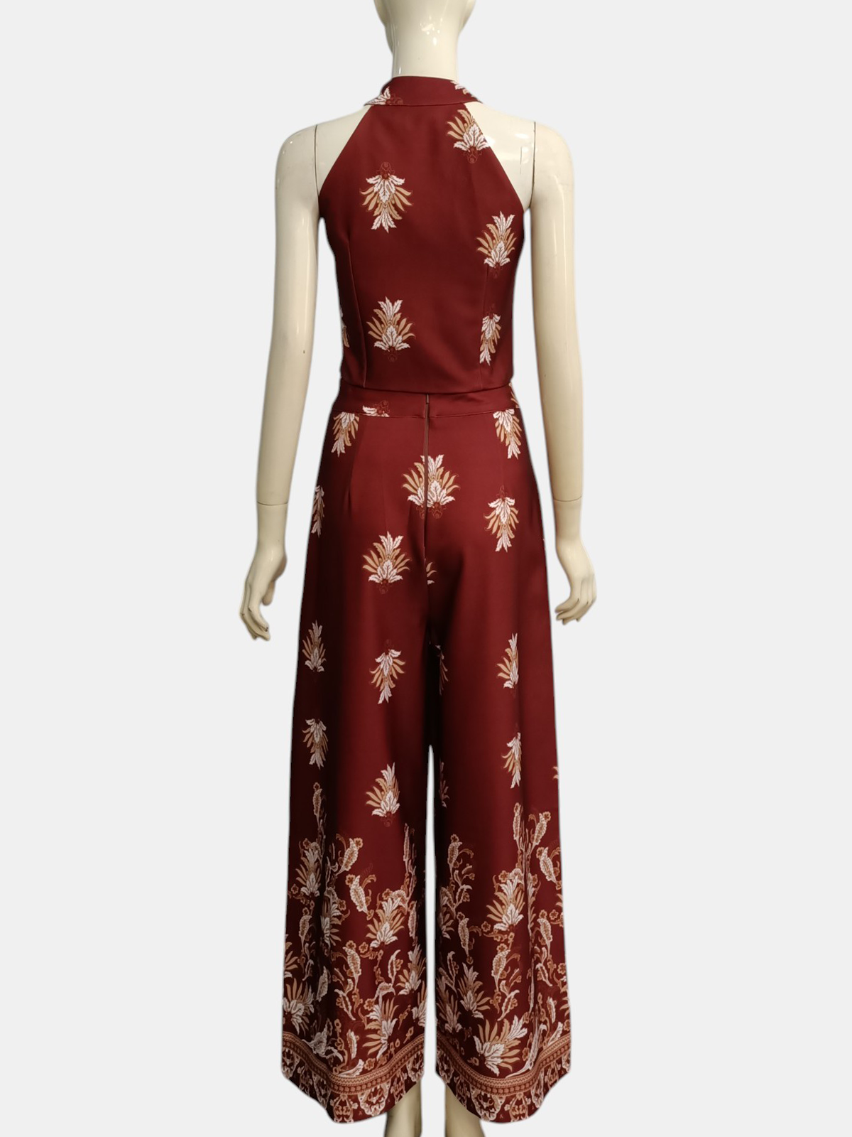 Heritage Halter Top with Wide Leg Set M228