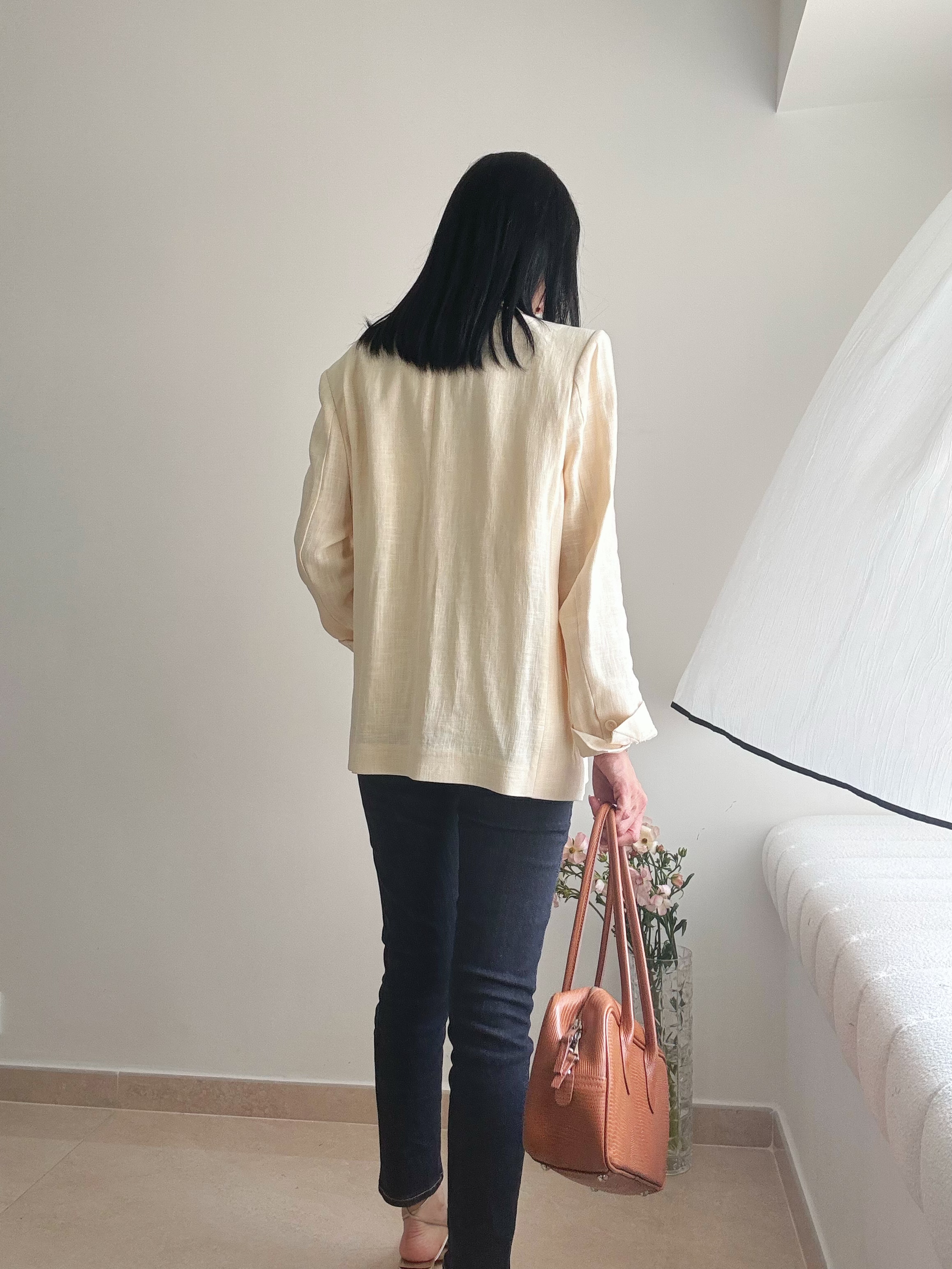 Summer Linen Blazer  (Cream only)
