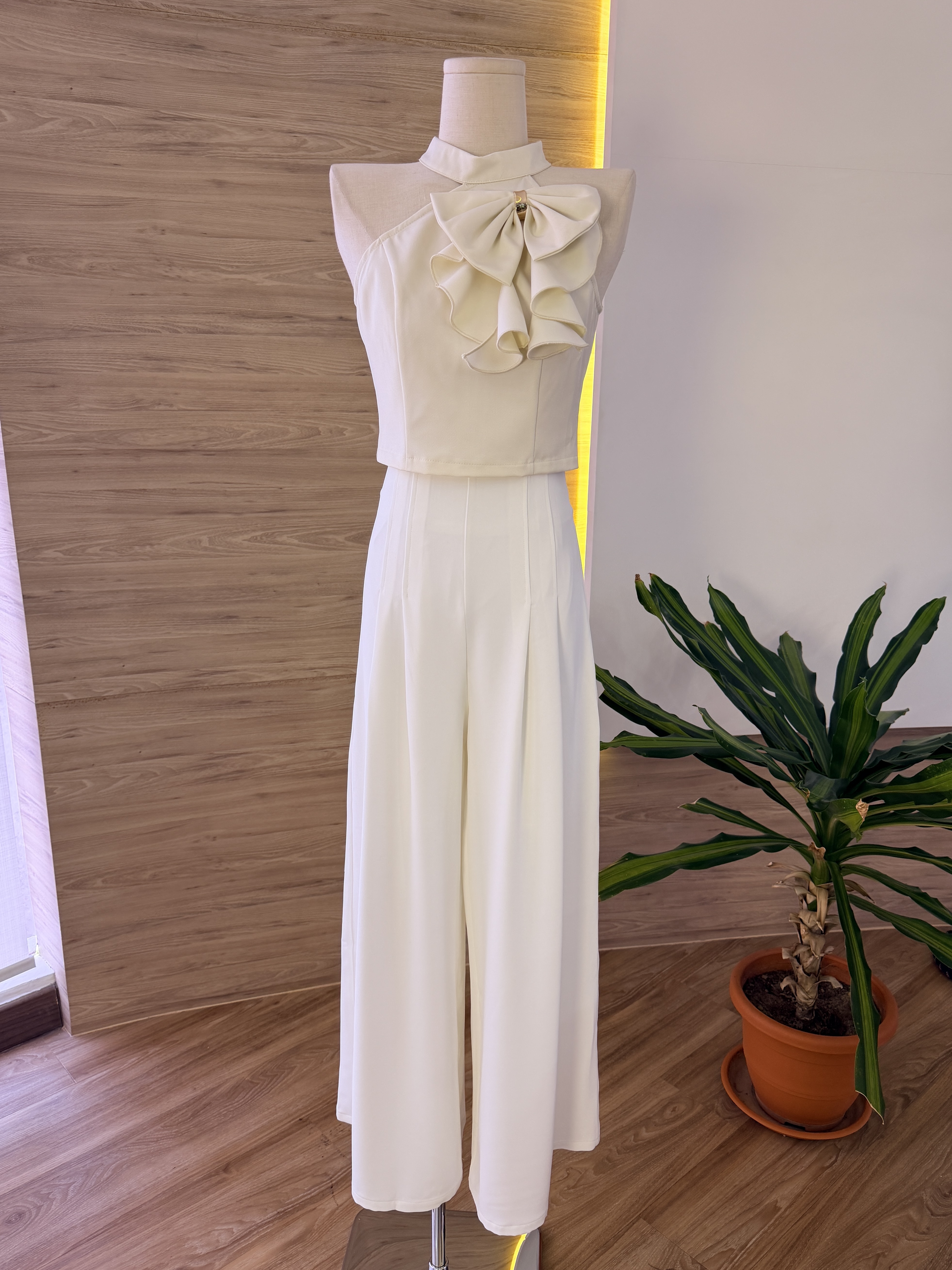 Seraphine Bow Ruffle Top