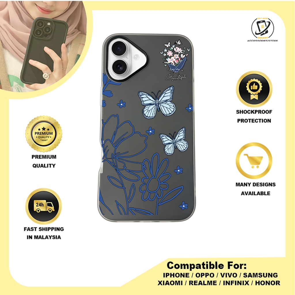 JELLY CASE PHONE FOR IPHONE - DESIGN BUTTERFLY G