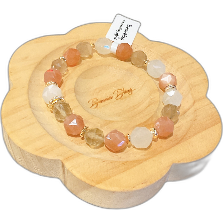 【月神之契 三色和諧】能量療癒守護手串