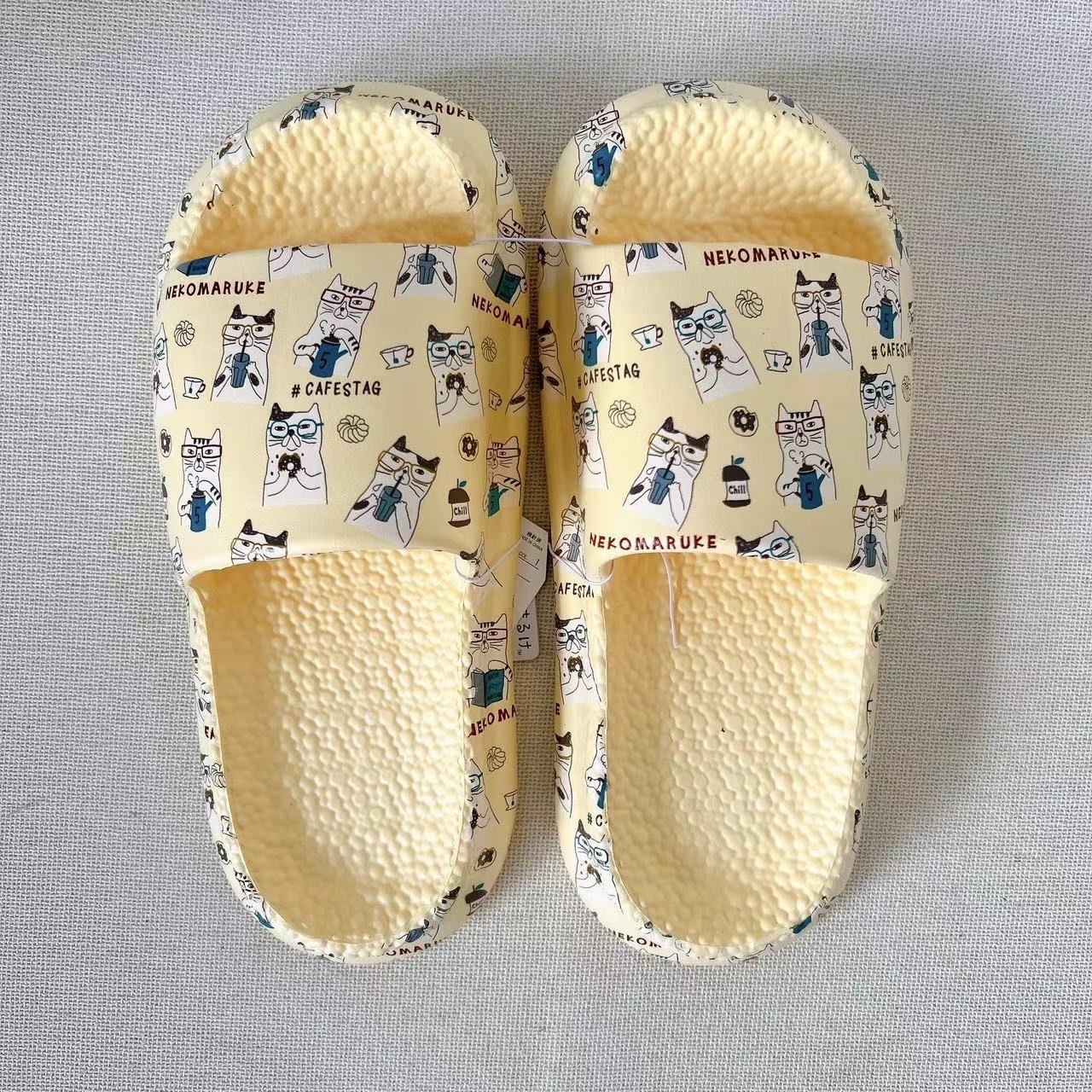 日本kusuguru眼鏡貓 靜音拖鞋 - 1件 現貨