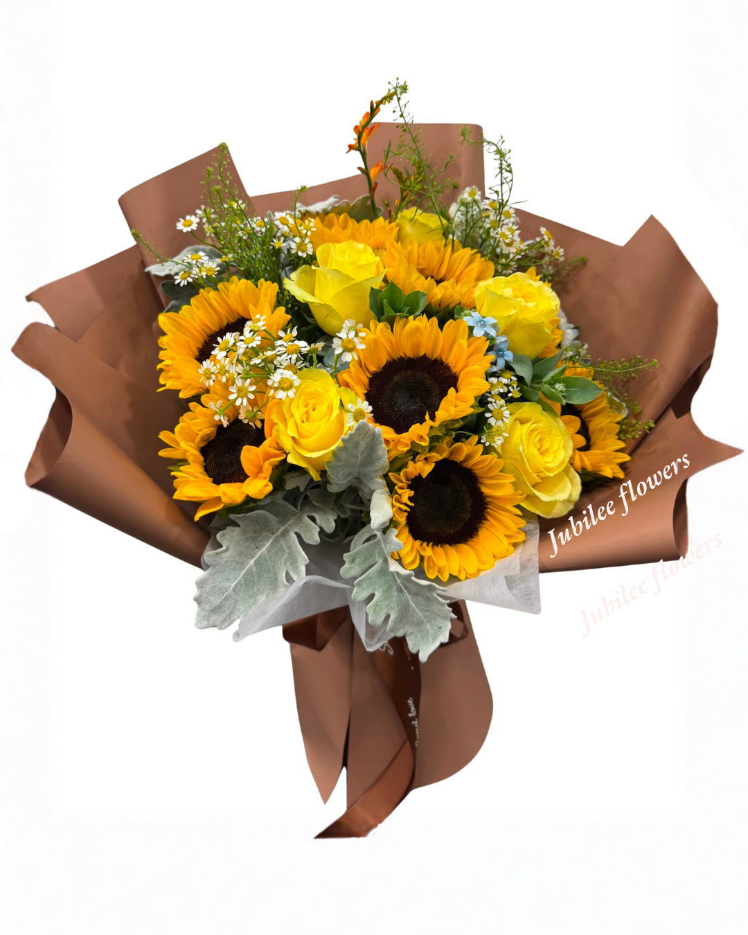 🌻向日葵 · 黃玫瑰花束