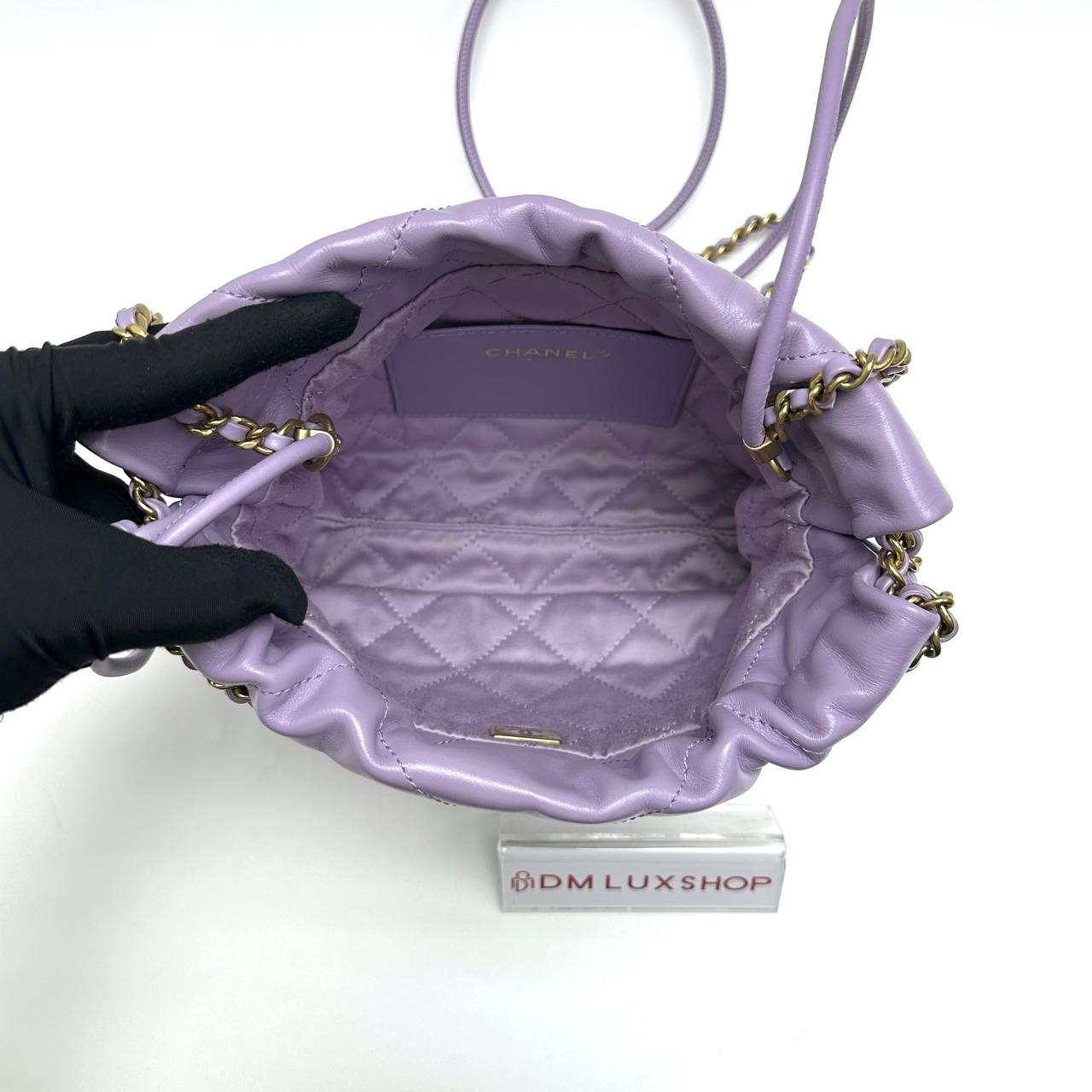 Chanel Light Purple Mini 22 Bag GHW (Microchip)