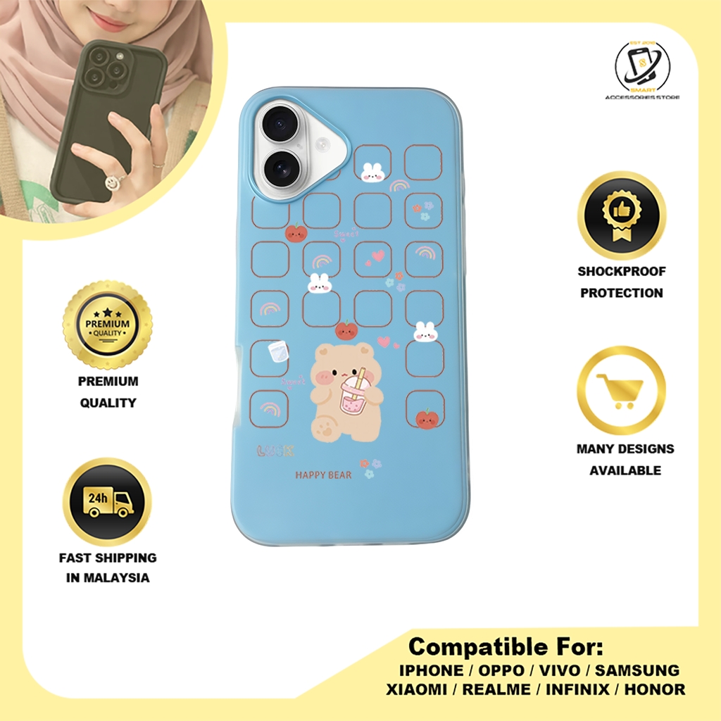 JELLY CASE PHONE FOR IPHONE - DESIGN BEAR F