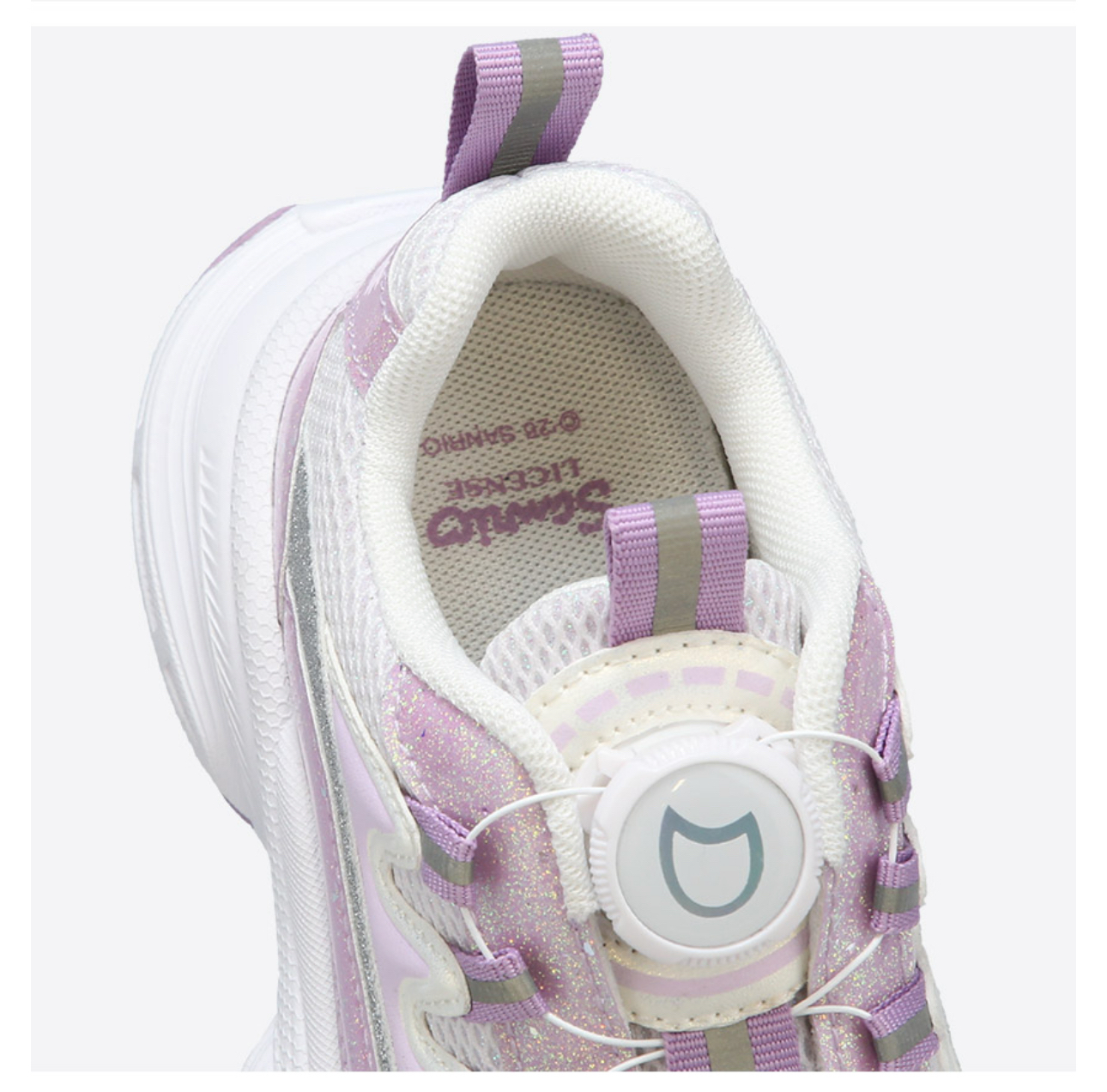 🇰🇷預訂 韓國直送🇰🇷Sanrio兩色人物裝飾撥盤式閃粉波鞋