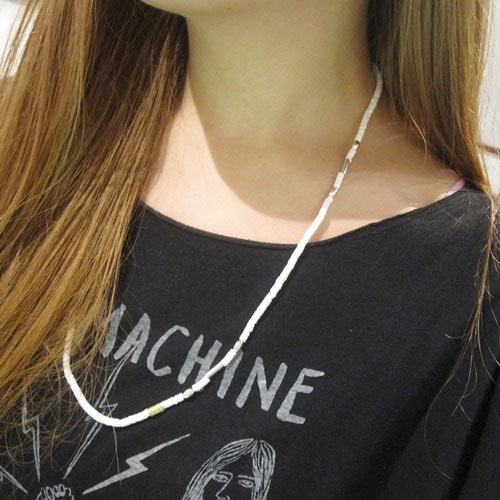 只按訂單生產~Atease SILVER & SHELL BZ NECKLACE pre order/訂購