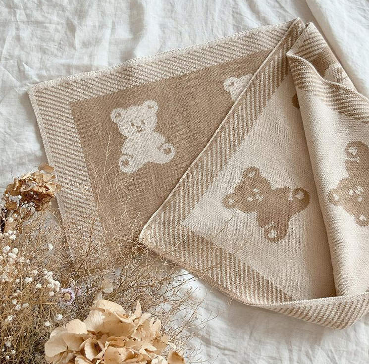 Knit Cotton Double Side Blanket