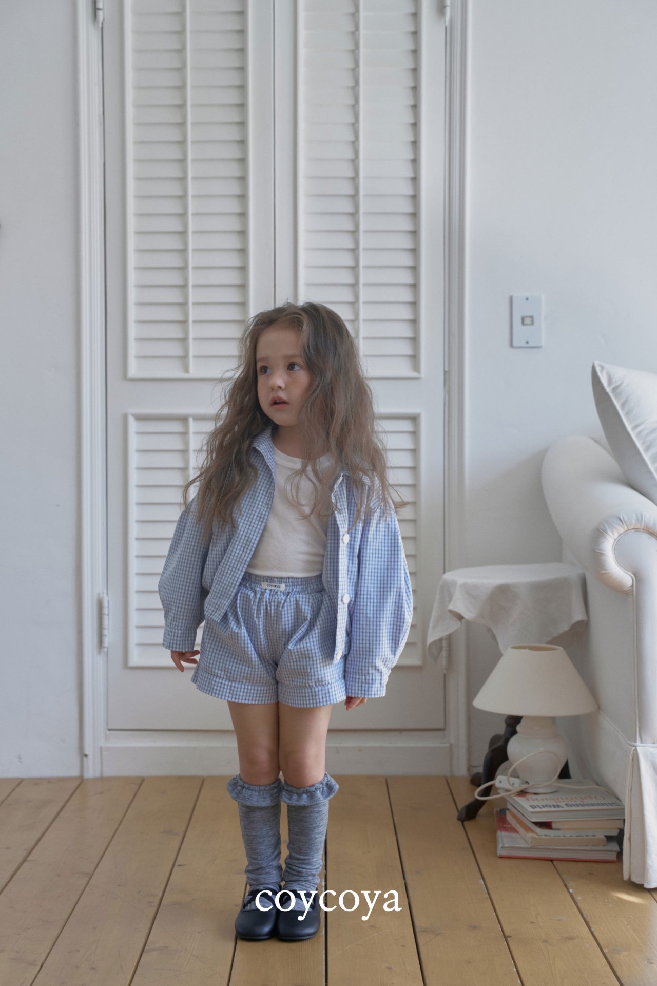 🌸預訂 韓國直送🌸🇰🇷COYCOYA兩色標籤格紋輕盈透氣短褲