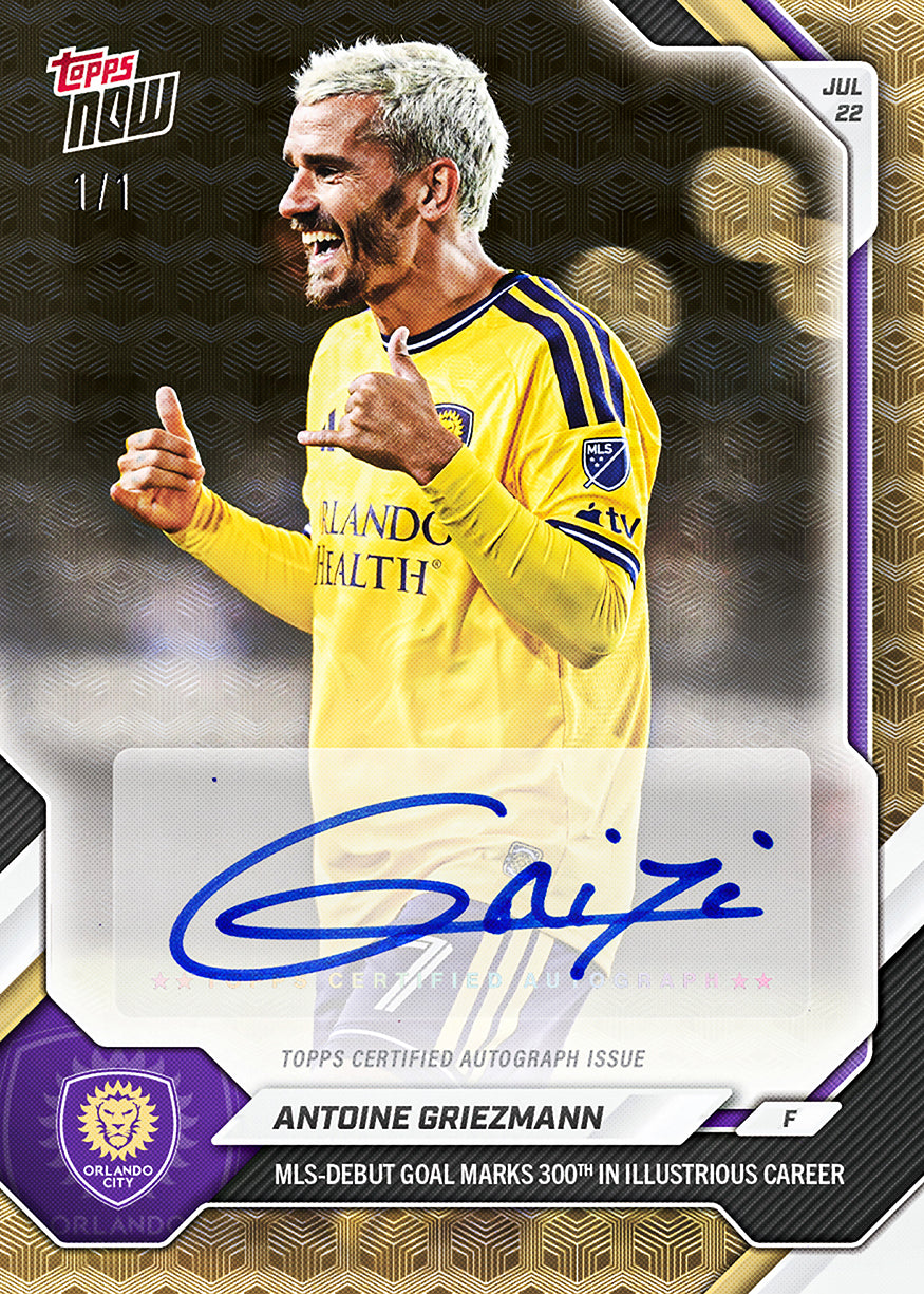 Antoine Griezmann - 2026 MLS Topps Now #57 Orlando City 處子戰入球卡【團購】