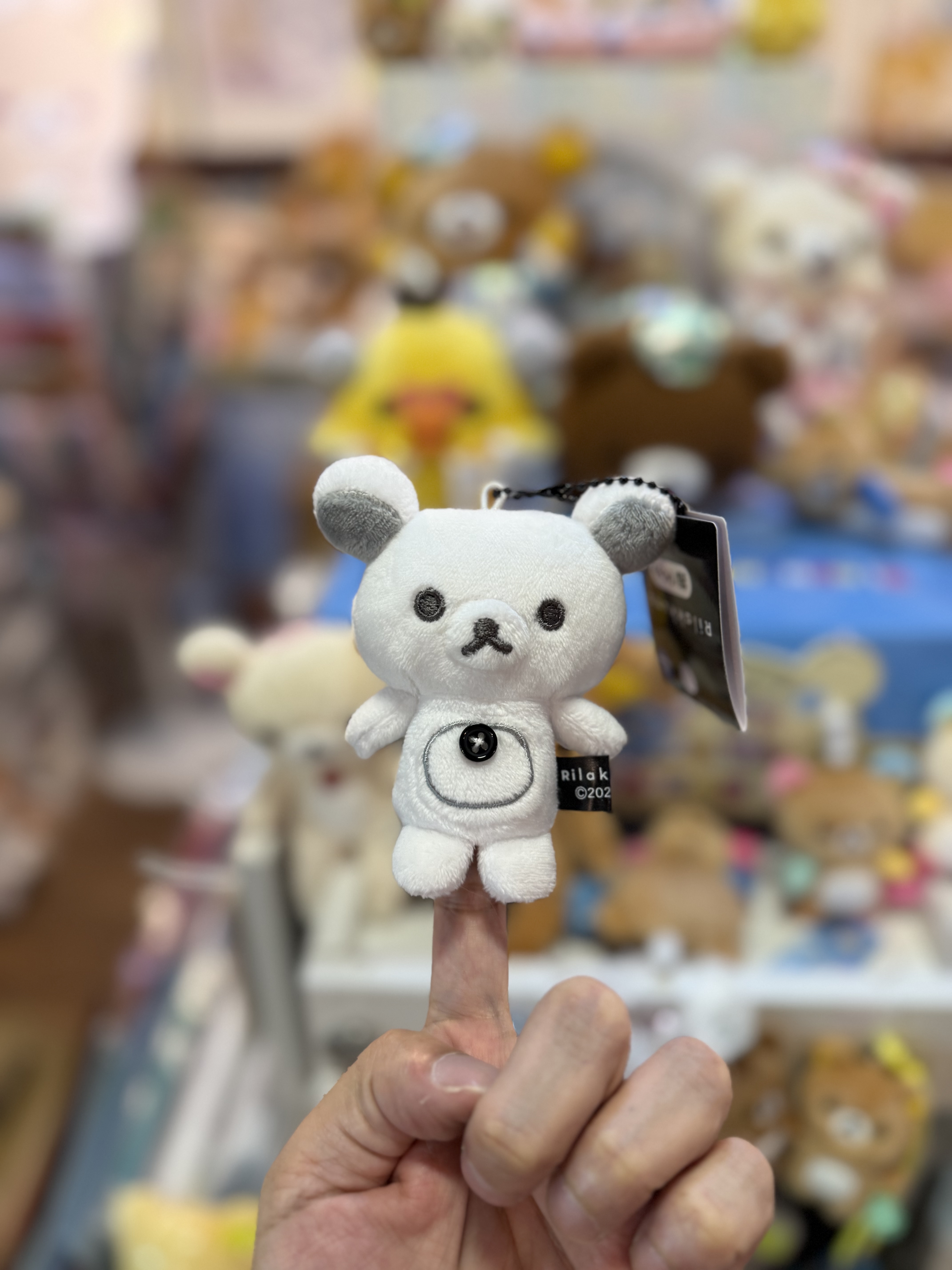 《現貨》全新Rilakkuma黑白造型指偶掛飾