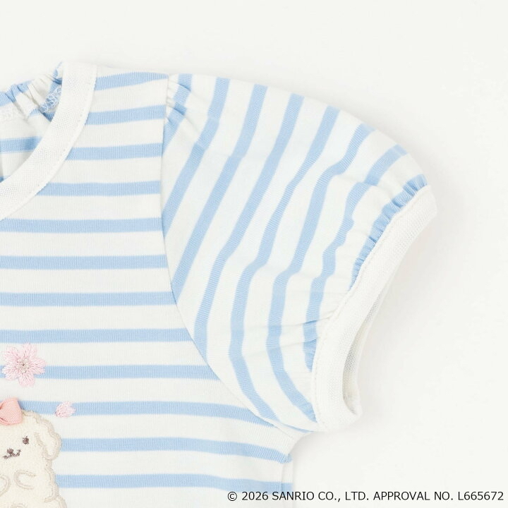 🇯🇵預訂 日本直送🇯🇵Petit Main x Sanrio系列三色人物賞櫻刺繡貼花短袖上衣