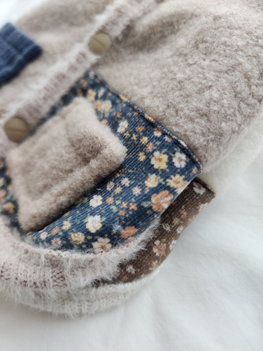 韓國 拼接 毛毛 衫仔 🐶🐱