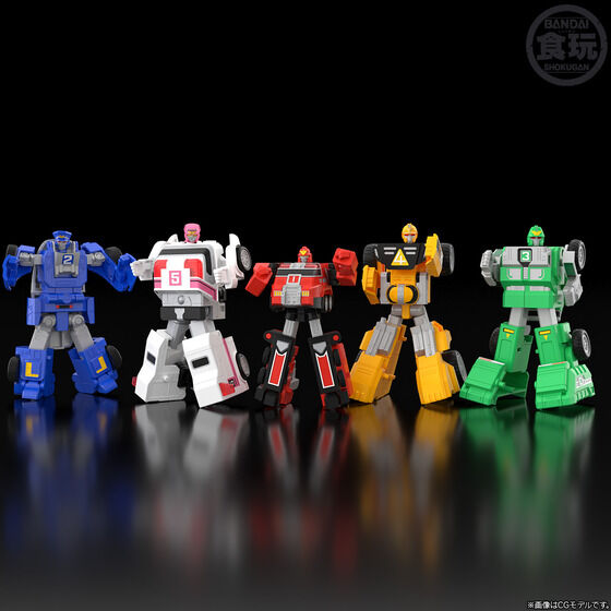 (預訂訂金 $200) (總價 $615) (魂限) Bandai SMP [Shokugan Modeling Project] 激走戰隊車連者 VRV 機器人 食玩 (行版)